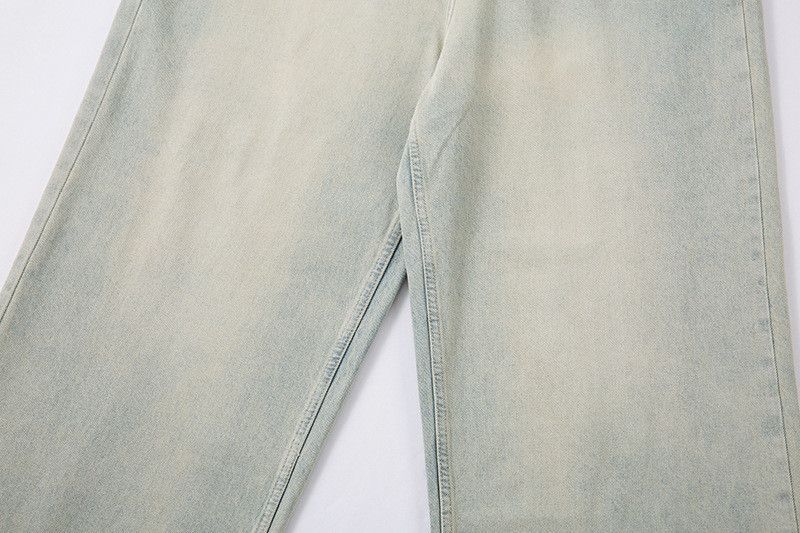Jean American retro washed loose straight leg jeans for men Size US 32 / EU 48 - 4 Thumbnail