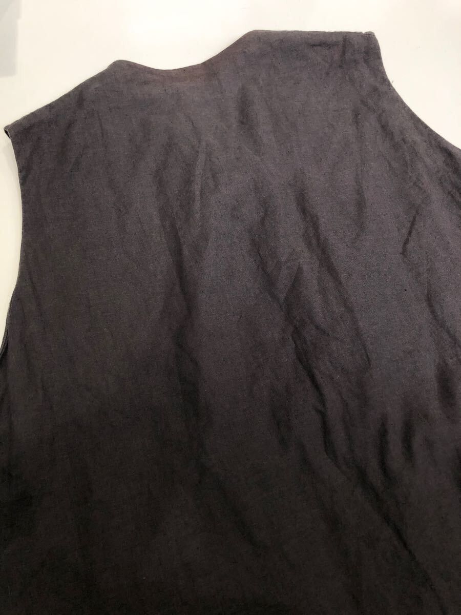 CONFECT Confect Poplin Linen Vest Size US L / EU 52-54 / 3 - 5 Thumbnail