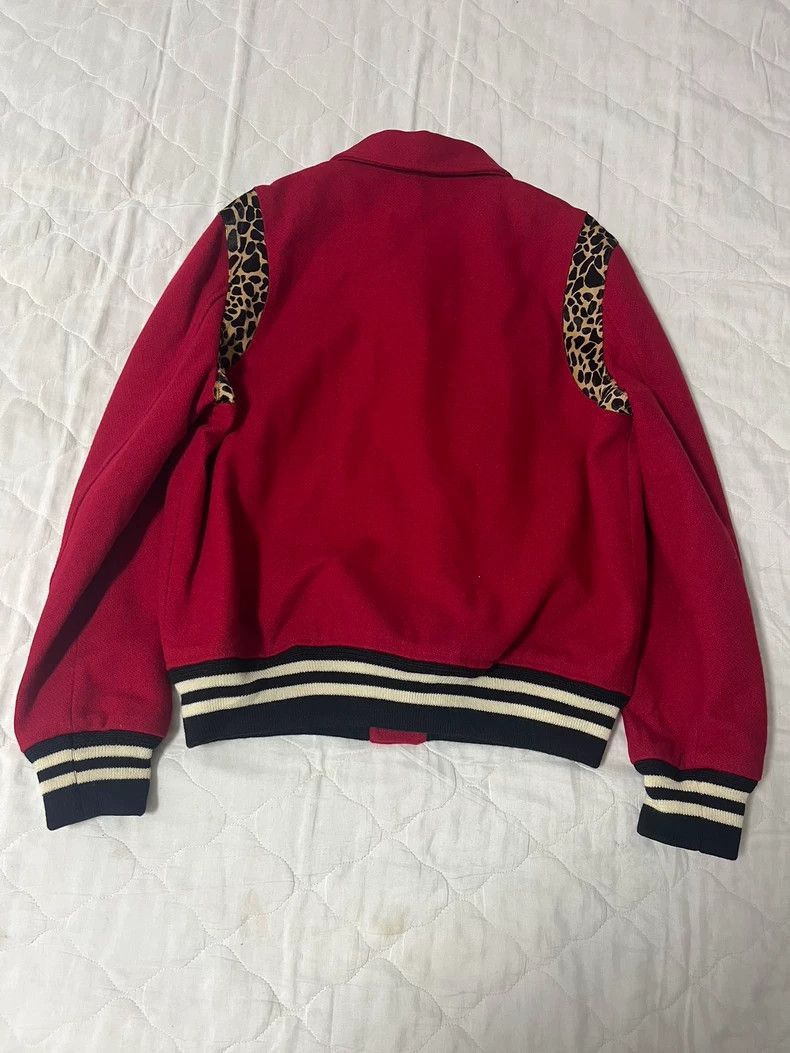 Saint Laurent Paris Saint Laurent Paris Red leopard print baseball jacket-2508 Size US M / EU 48-50 / 2 - 2 Thumbnail