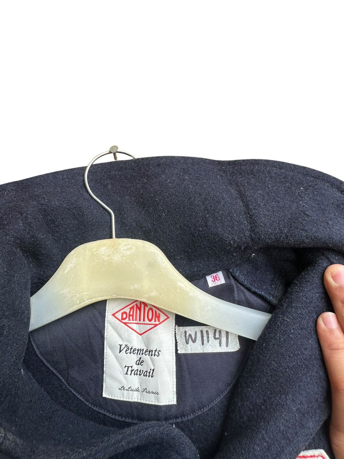 Danton Danton Wool Hooded Coat Navy Workwear Jacket Chore Style Size S / US 4 / IT 40 - 10 Thumbnail