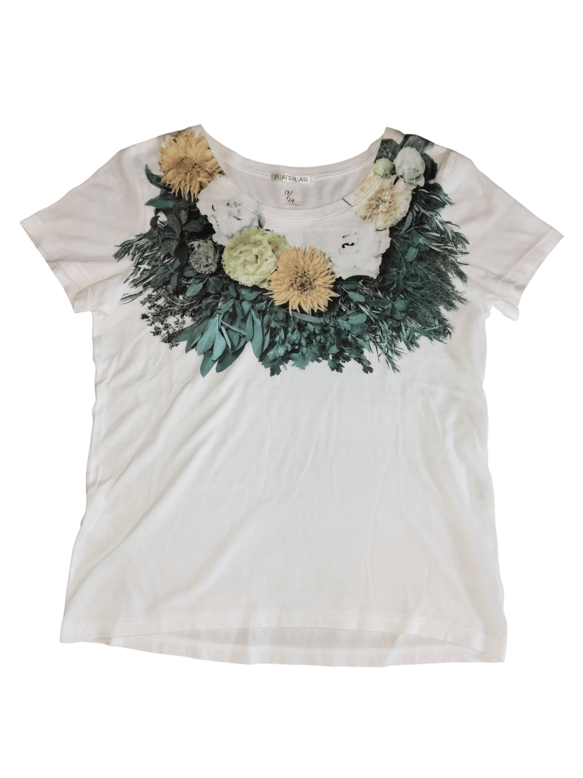 Pleats Please Issey Miyake PLEATS PLEASE Floral Necklace Big Print Size M / US 6-8 / IT 42-44 - 1 Thumbnail