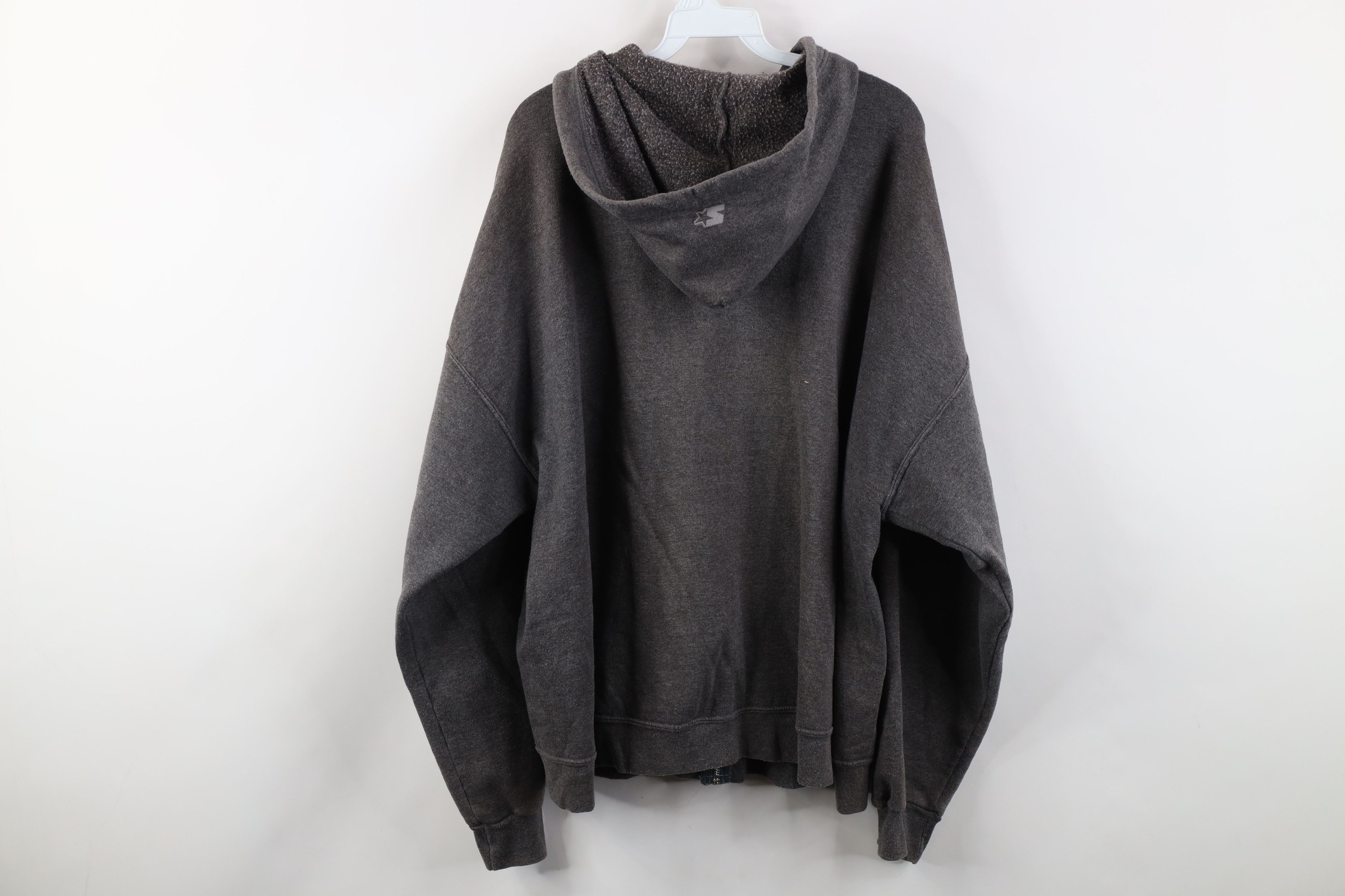 Starter Vintage 90s Starter Faded Heavyweight Full Zip Hoodie Gray Size US XL / EU 56 / 4 - 13 Thumbnail
