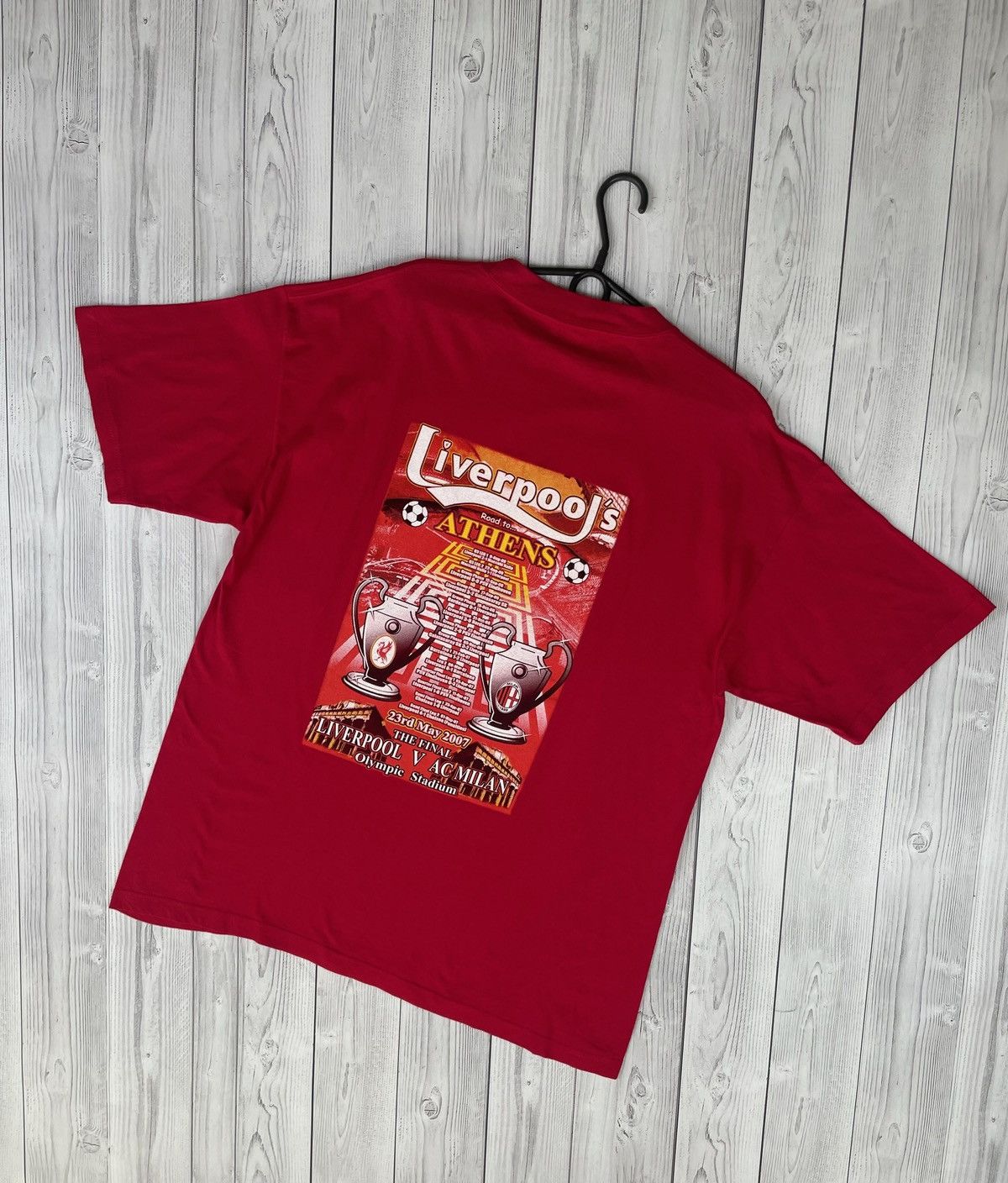 Other Vintage Soccer tee AC Milan Liverpool final champions league Size US XXL / EU 58 / 5 - 3 Thumbnail