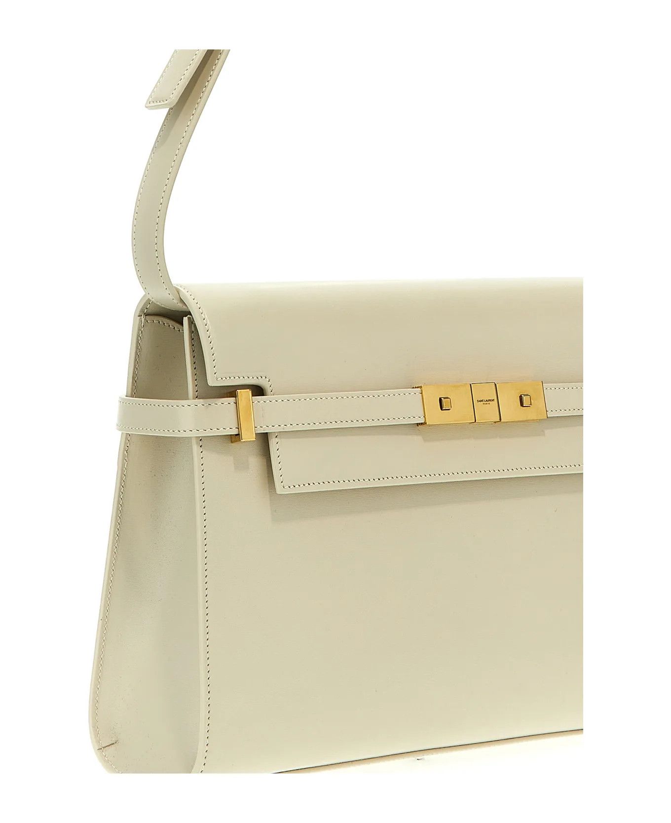 Saint Laurent Paris oc11z0226 579271 Size: OS / Manhattan Shoulder Bag in White Size ONE SIZE - 3 Thumbnail