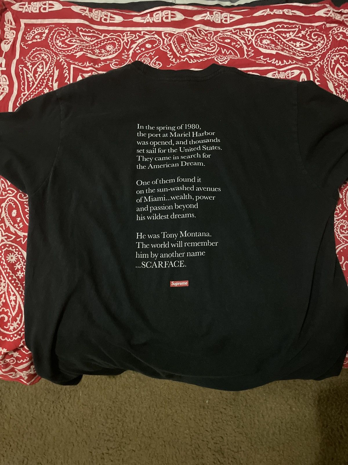 Supreme Scarface Supreme Tee Size US L / EU 52-54 / 3 - 3 Thumbnail