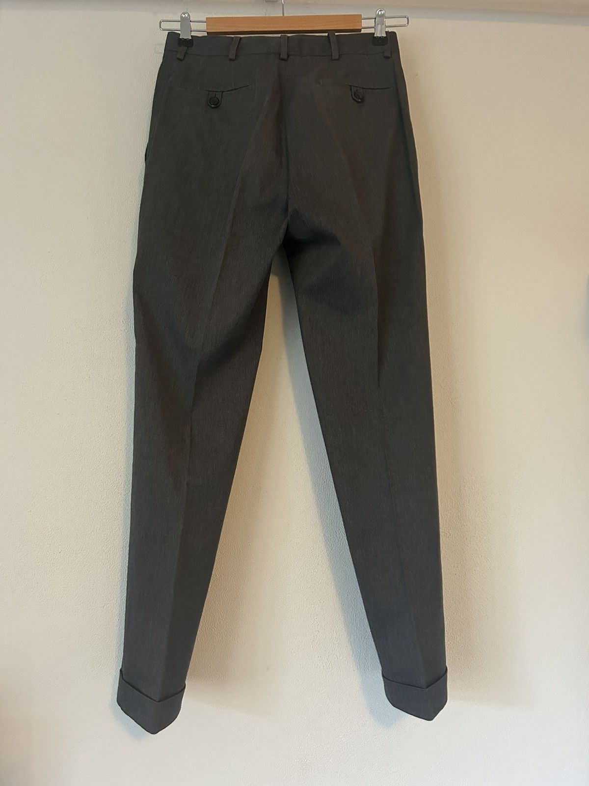 Prada Grey Tapered Cotton Blend Trousers Size US 29 - 2 Thumbnail
