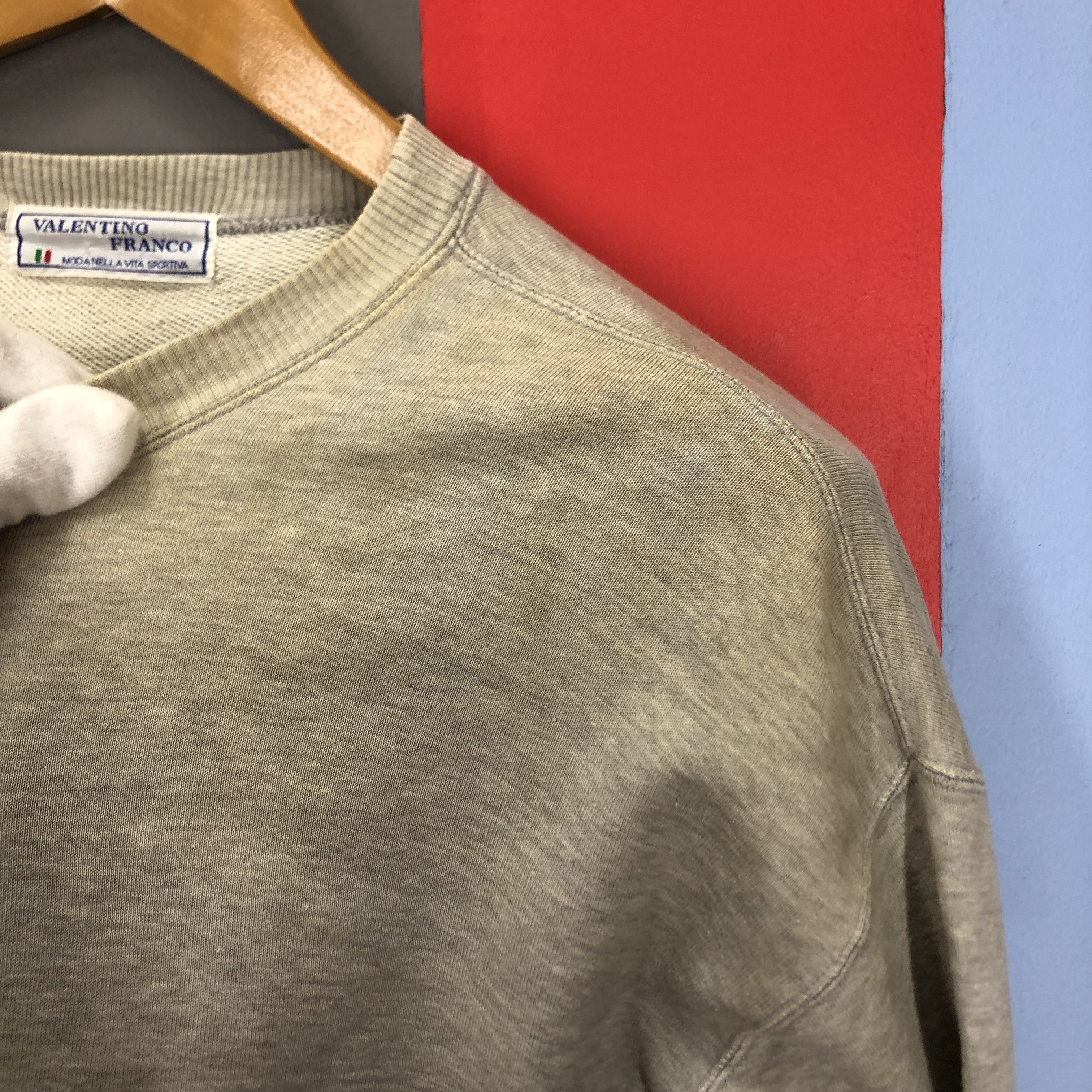 Other Thrashed VALENTINO FRANCO Crew Neck Sweatshirt #1643/03 Size US L / EU 52-54 / 3 - 6 Thumbnail