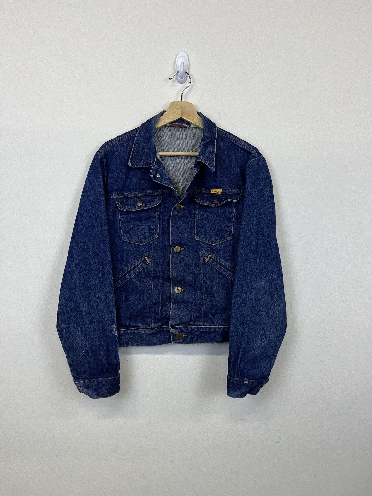 Vintage Vintage Rustler 4 Pocket Cropped Fit Denim Jacket | Grailed