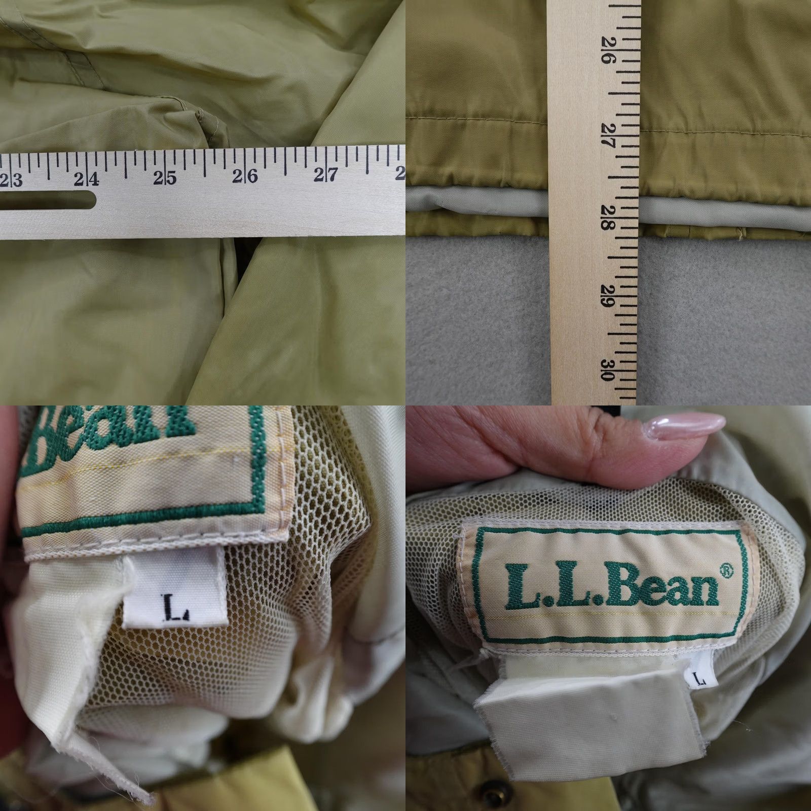 Vintage VINTAGE LL Bean Jacket Mens Large Beige Tan Waterproof Rain Coat Windbreaker 80s Size US L / EU 52-54 / 3 - 8 Thumbnail