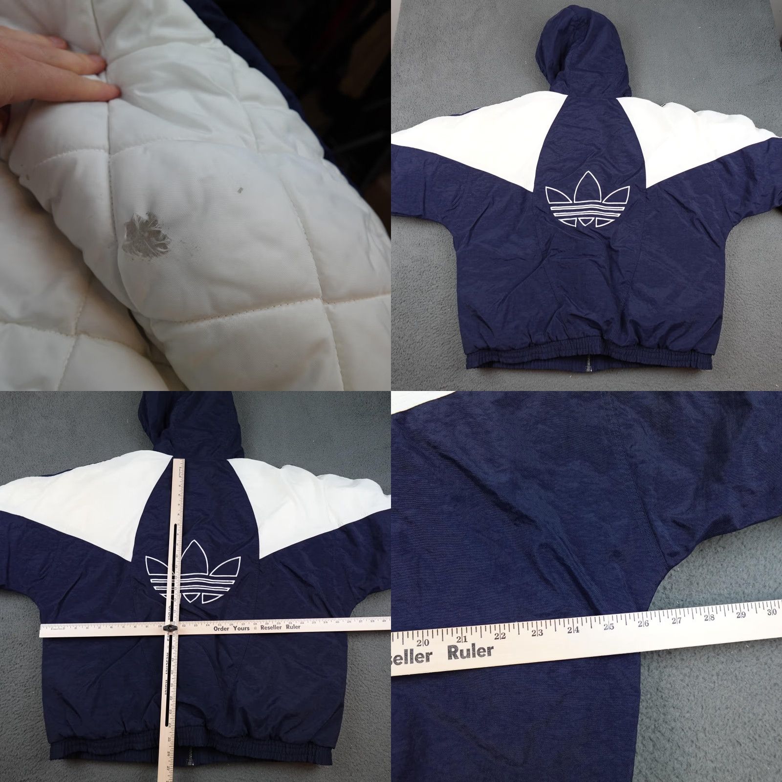 Adidas VINTAGE Adidas Jacket Mens XL Blue Windbreaker Hooded Coat 90s Sports Size US XL / EU 56 / 4 - 8 Thumbnail
