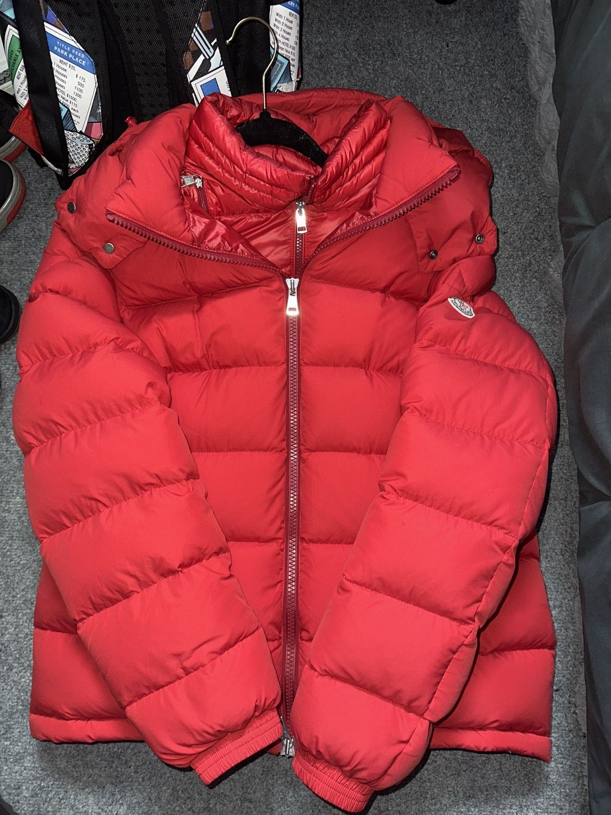 Moncler Red Moncler GIUBBOTTO BRIQUE JACKET Size US XL / EU 56 / 4 - 1 Thumbnail
