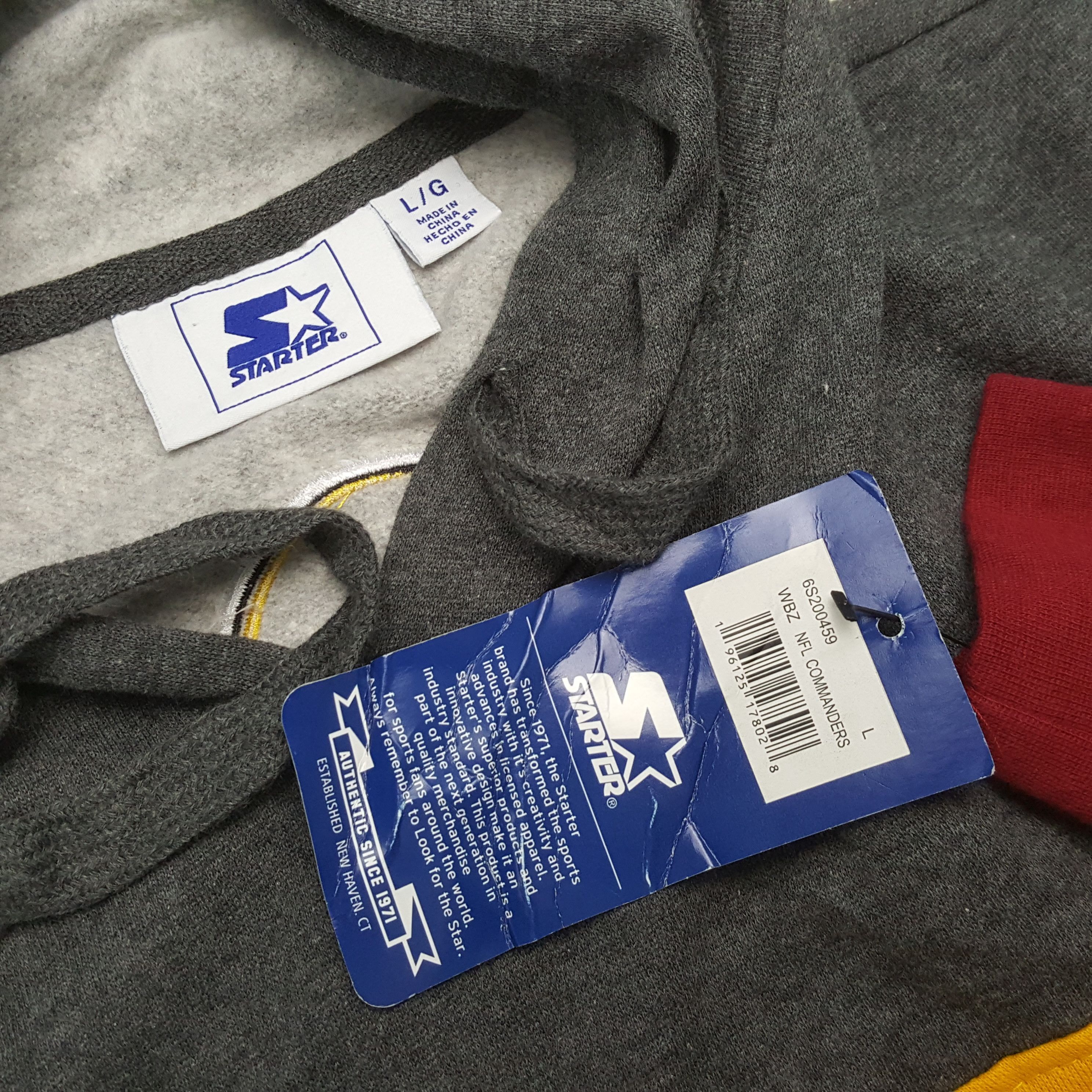 NFL × Starter × Vintage WASHINGTON COMANDERS NFL Football Team Hoodies Size US XL / EU 56 / 4 - 10 Thumbnail