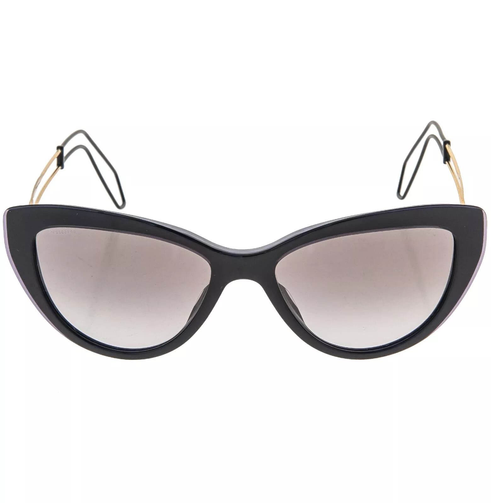 Miu Miu MIU MIU COLLECTION 12R Black Violet Gold Wire Cat MU12RS Size ONE SIZE - 10 Thumbnail