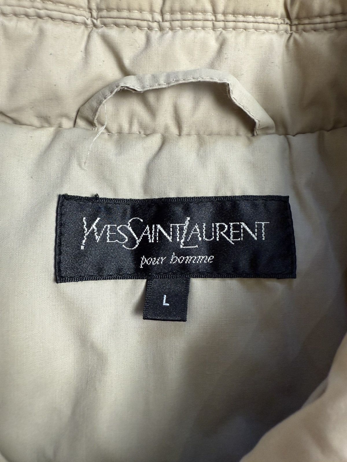 Yves Saint Laurent Vintage Yves Saint Lauren beige jacket bomber L Men Size US L / EU 52-54 / 3 - 13 Thumbnail