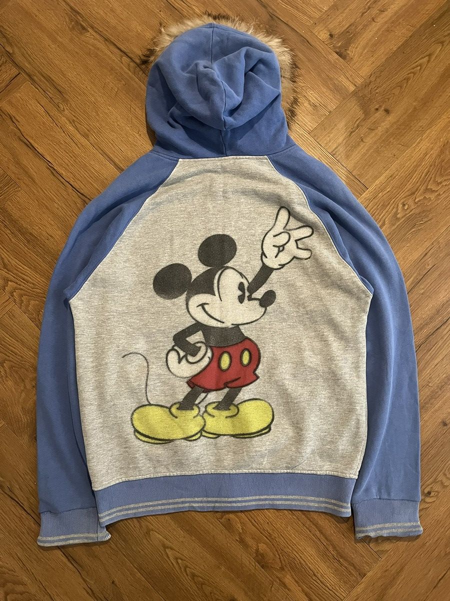 If Six Was Nine Vintage Cartoon Graphic Zip Hoodie – Faux Fur Trim, Rare Size US M / EU 48-50 / 2 - 2 Thumbnail