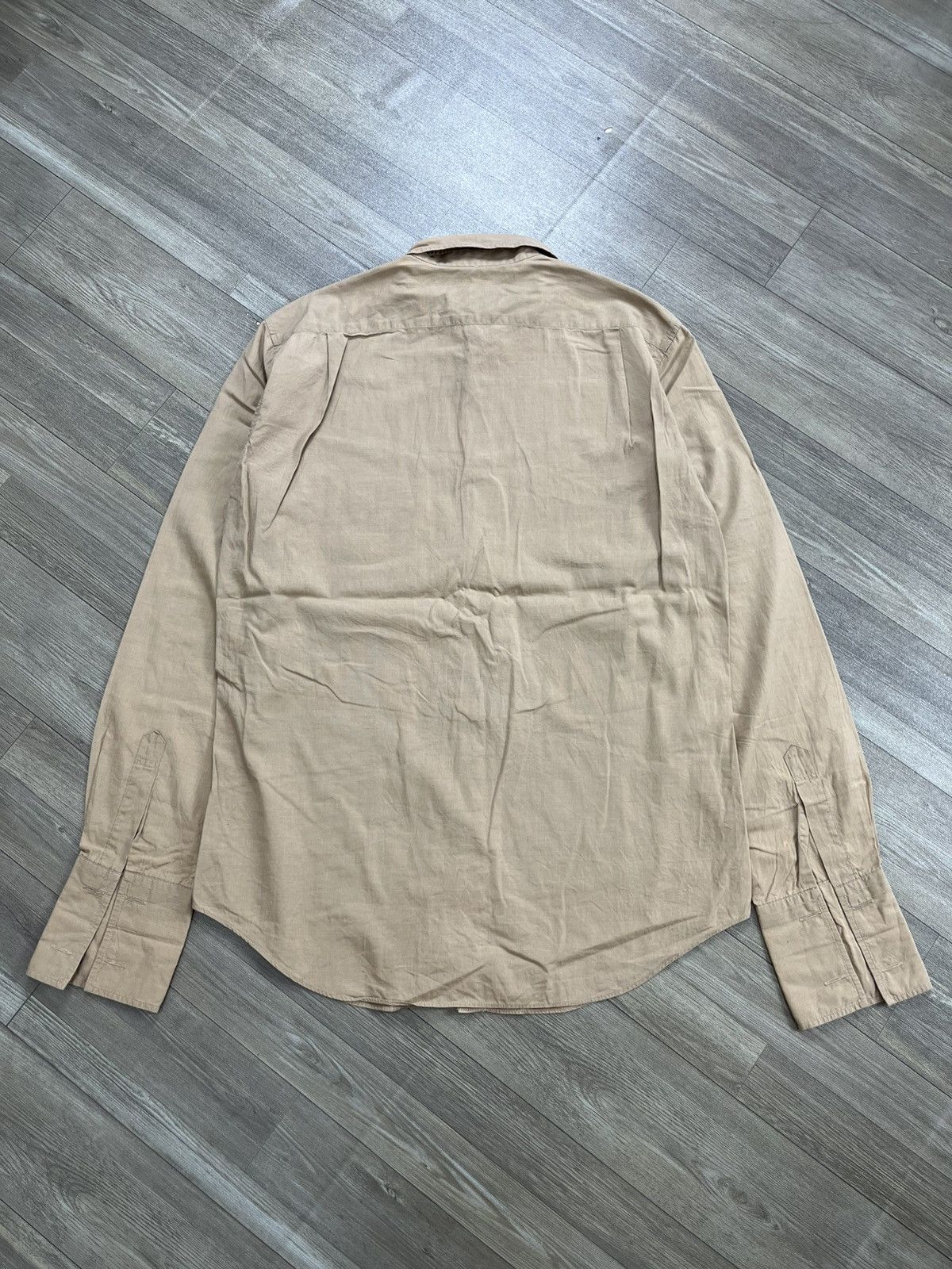 PPFM Vintage PPFM Japan Biege Long Sleeve Button Down Shirt Size US L / EU 52-54 / 3 - 14 Thumbnail