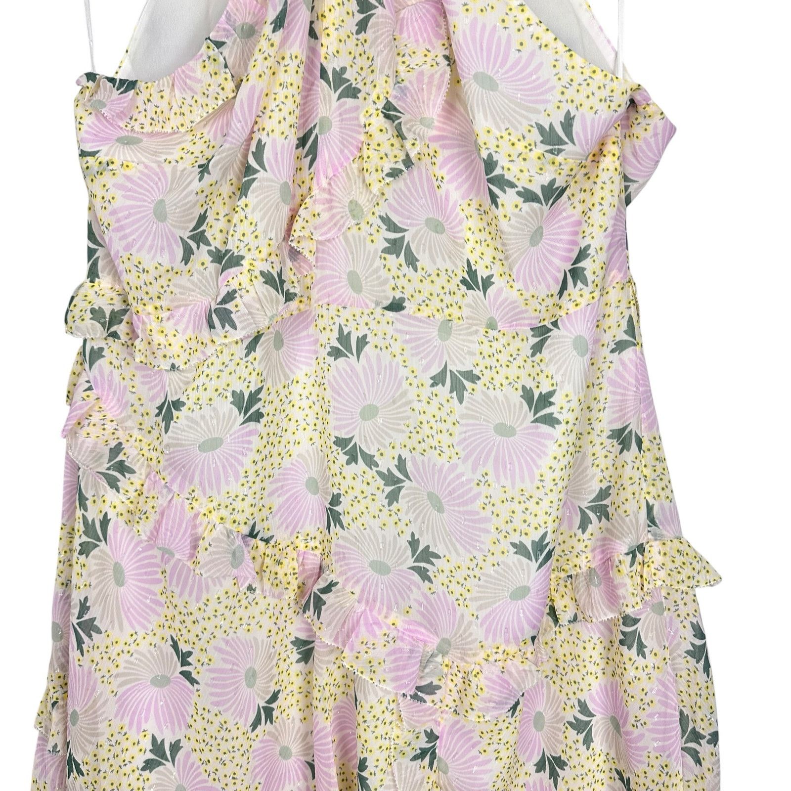Ted Baker Ted Baker Twist Neck Mini A-line Floral Ruffle Dress Sz 16 Size XXL / US 16-18 / IT 52-54 - 11 Thumbnail