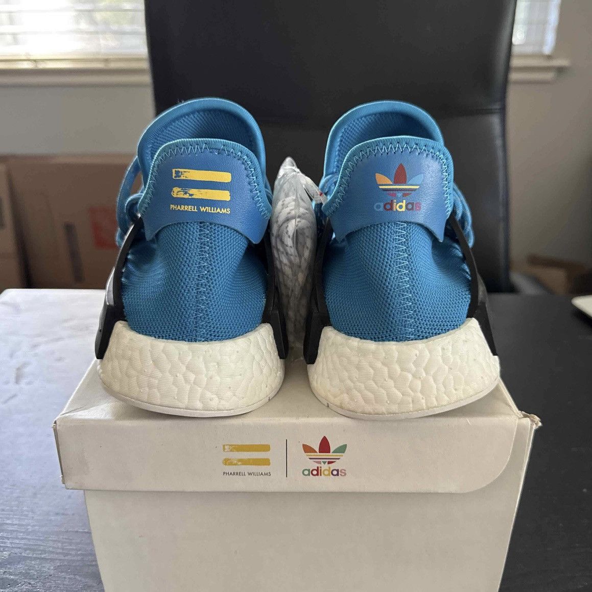 Adidas × Humanrace × Pharrell Pharrell X Adidas OG Human Race NMD Blue Size US 7.5 / EU 40-41 - 5 Thumbnail