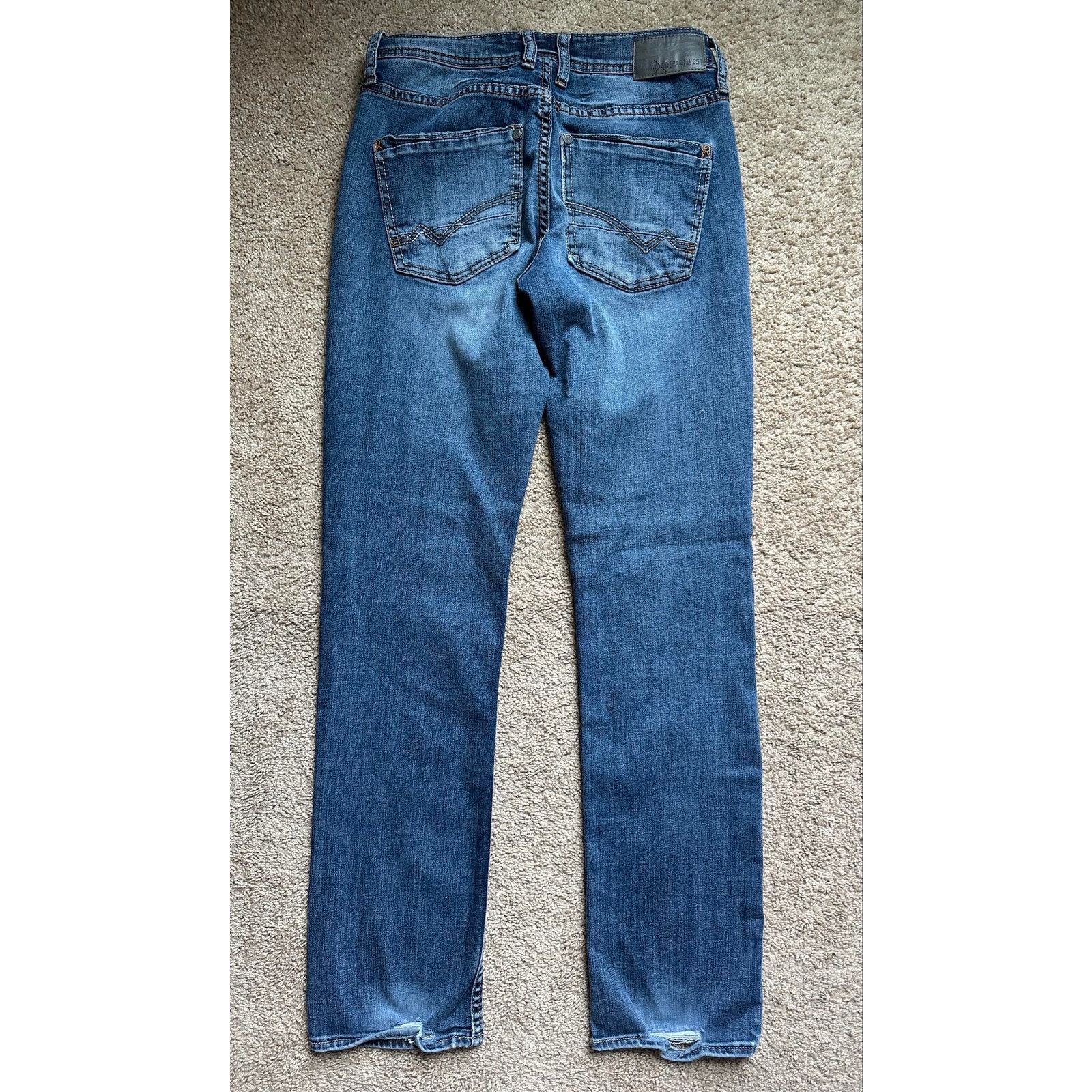 Other Departwest Seeker Stretch Straight Jeans Blue Mens 32R x 27W Size US 32 / EU 48 - 9 Thumbnail