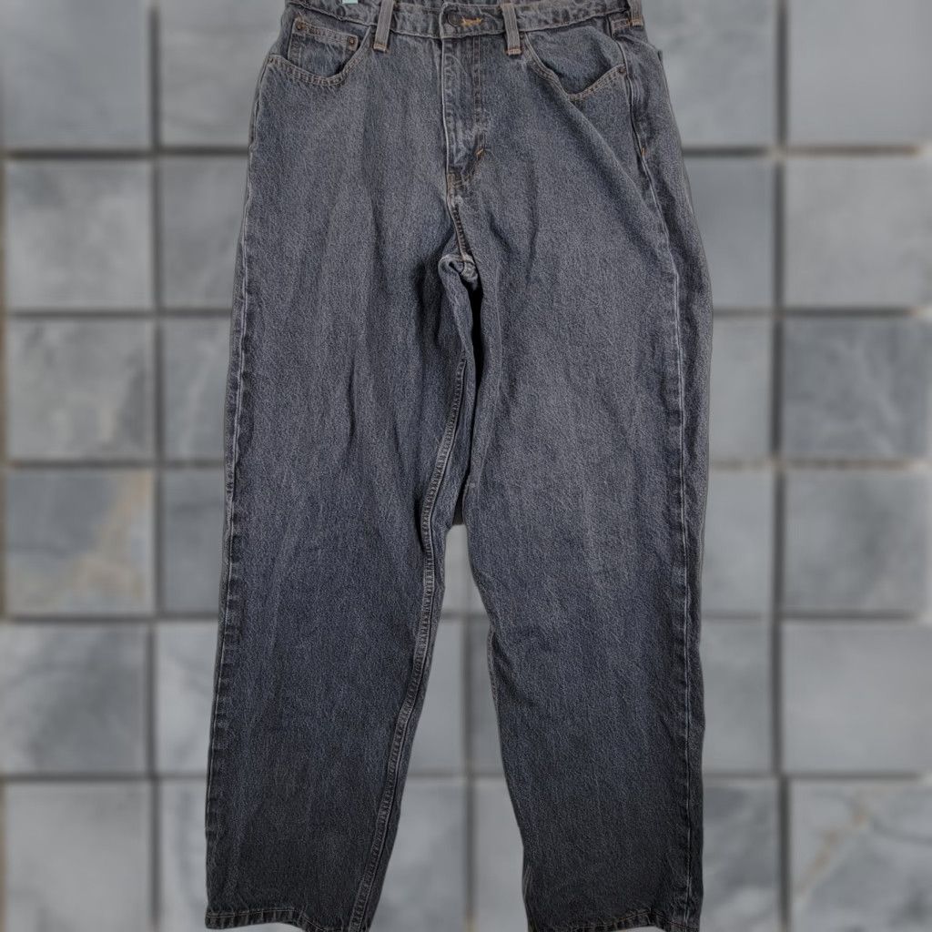 Levi's Levis Super Baggy Jeans Men 30x34 Gray/ Black Wide Leg Skater Grunge Y2K Jeans Baggy Mens Modern Retro Logo 30 Size US 30 / EU 46 - 1 Thumbnail