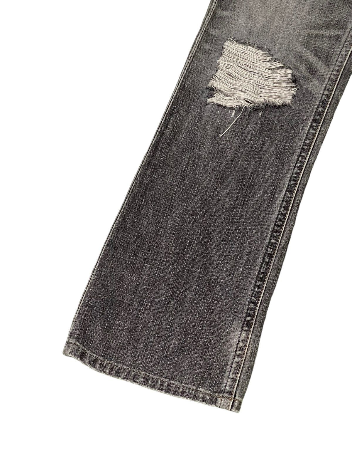 Japanese Brand Flare Jeans Wrangler Over Distress Denim Boot Cut 6🟦4 Size US 31 - 5 Thumbnail