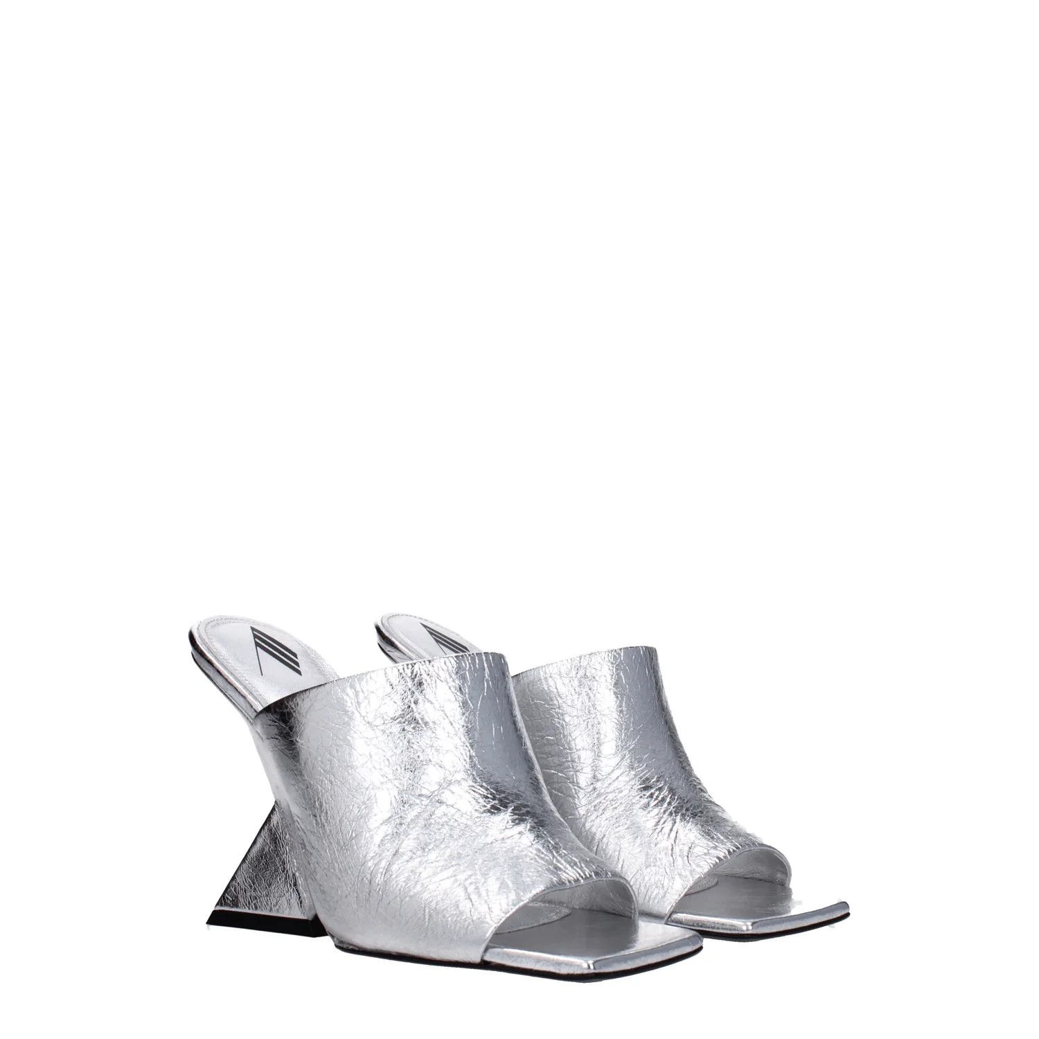 The Attico ob1o1e1224 Leather Sandals in Silver Size US 6 / IT 36 - 2 Thumbnail