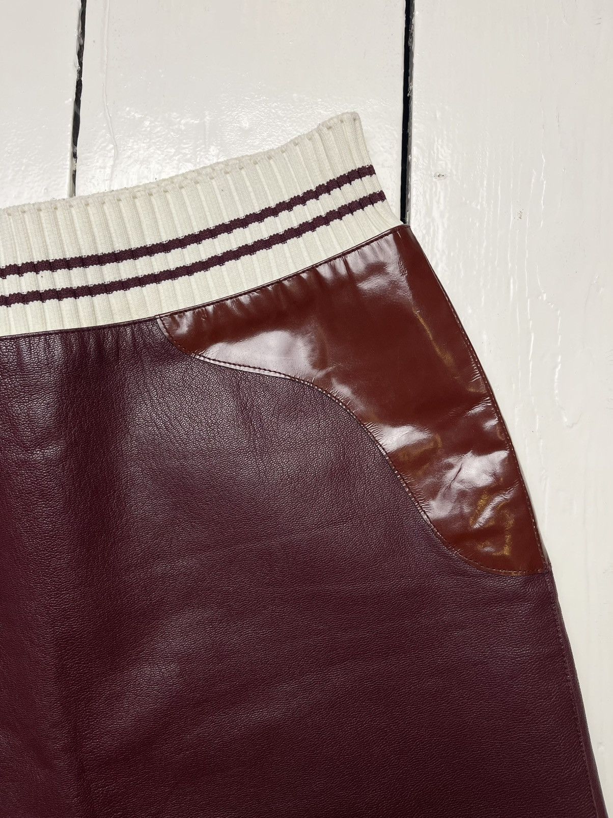 Miu Miu Miu Miu SS 2000 Leather skirt Size 30" / US 8 / IT 44 - 4 Thumbnail