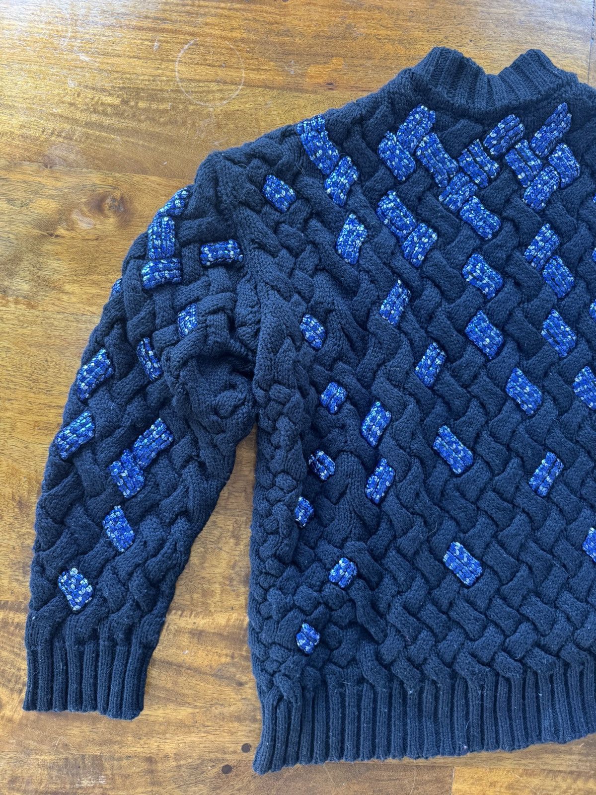 Dries Van Noten Dries mock-neck sequined sweater Size US XS / EU 42 / 0 - 2 Thumbnail
