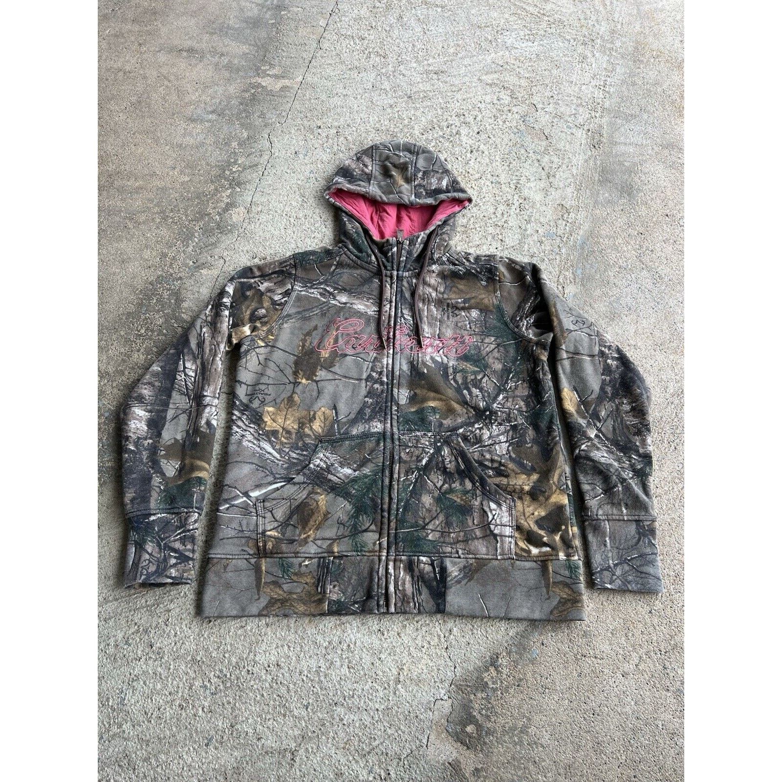 Carhartt Carhartt Women's M Realtree Camo Spellout Full Zip Hoodie Size M / US 6-8 / IT 42-44 - 1 Thumbnail