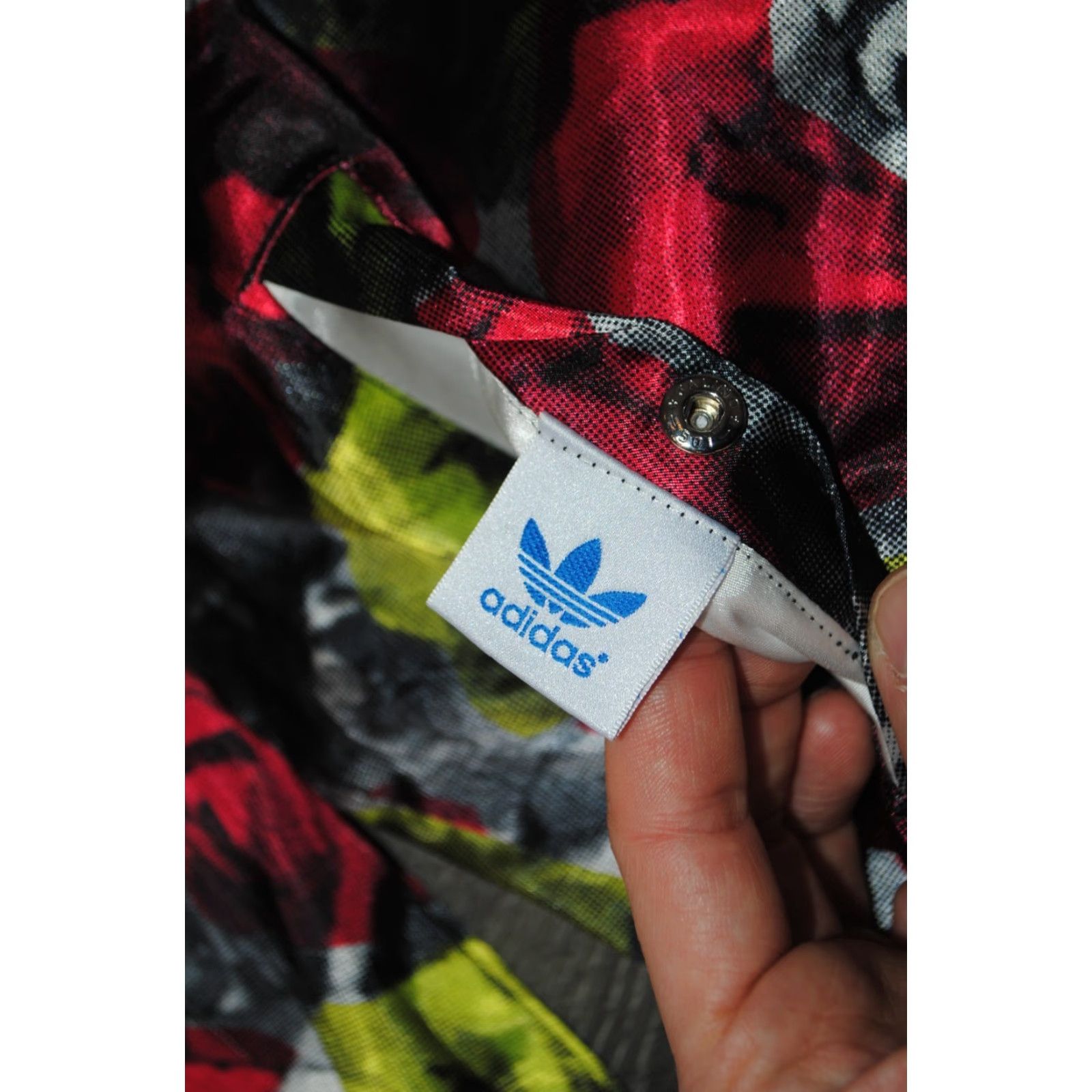 Adidas ADIDAS WOMENS STREETWEAR TRACK JACKET MULTICOLOUR FLOWERS TWO SIDED TOP JACKET Size S / US 4 / IT 40 - 3 Thumbnail