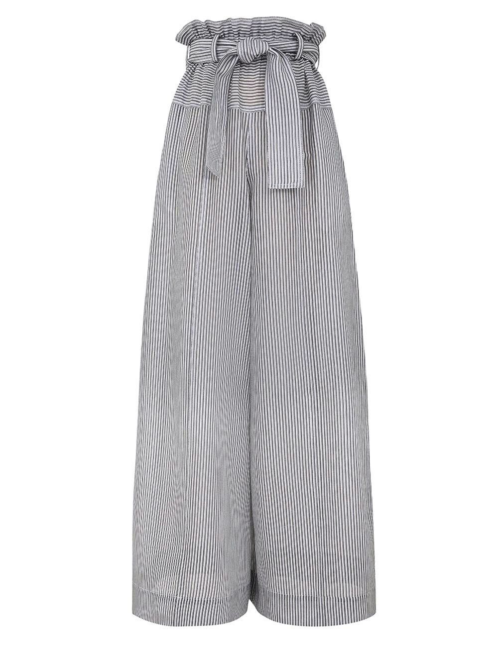 Zimmermann oc11z0825 Illustration Paperbag Pant in White/Black Size 26" / US 2 / IT 38 - 1 Thumbnail