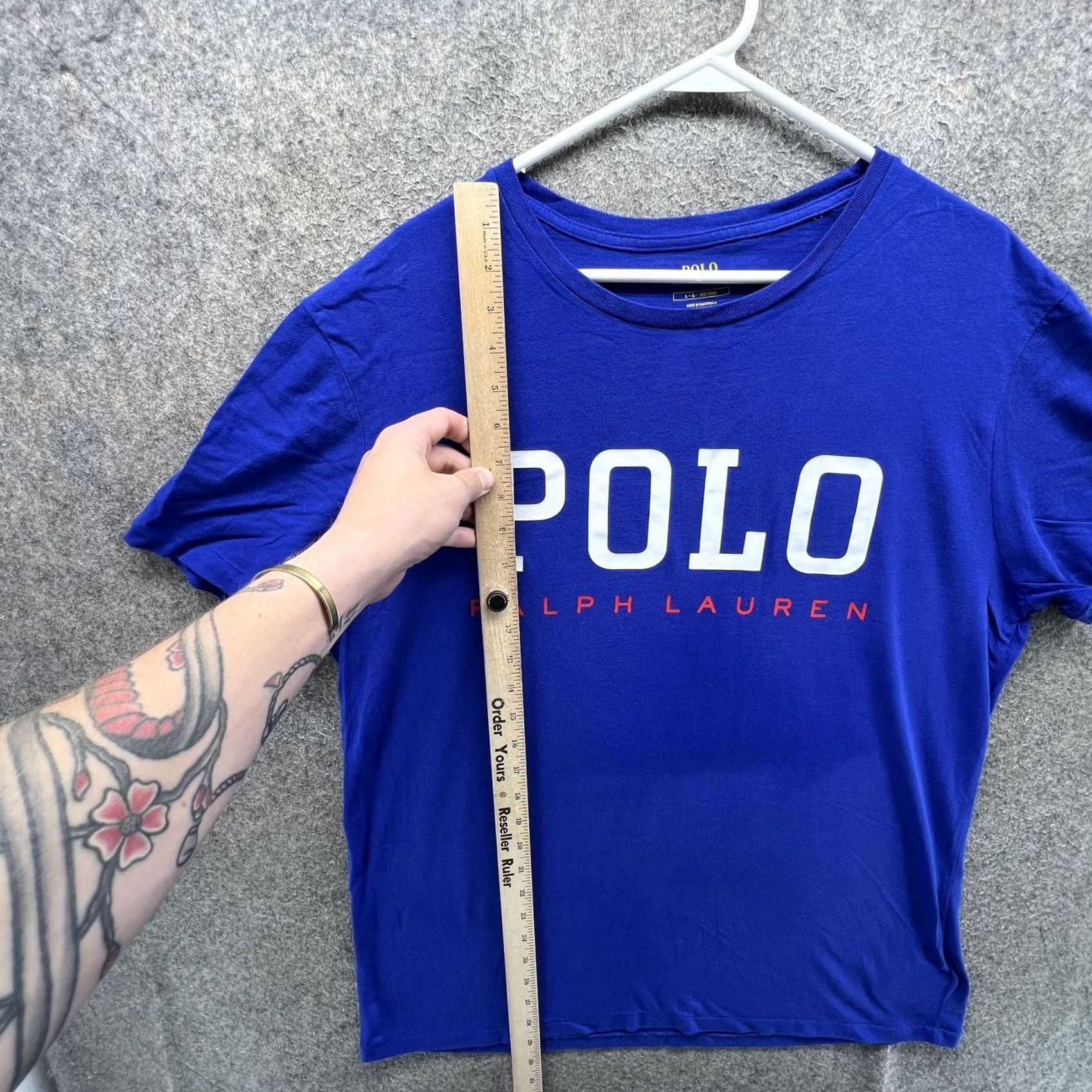 Polo Ralph Lauren Polo Ralph Lauren Shirt Mens Large Blue Polo Logo Graphic Tee Tagless Crew Neck Short Sleeve Size US L / EU 52-54 / 3 - 5 Thumbnail