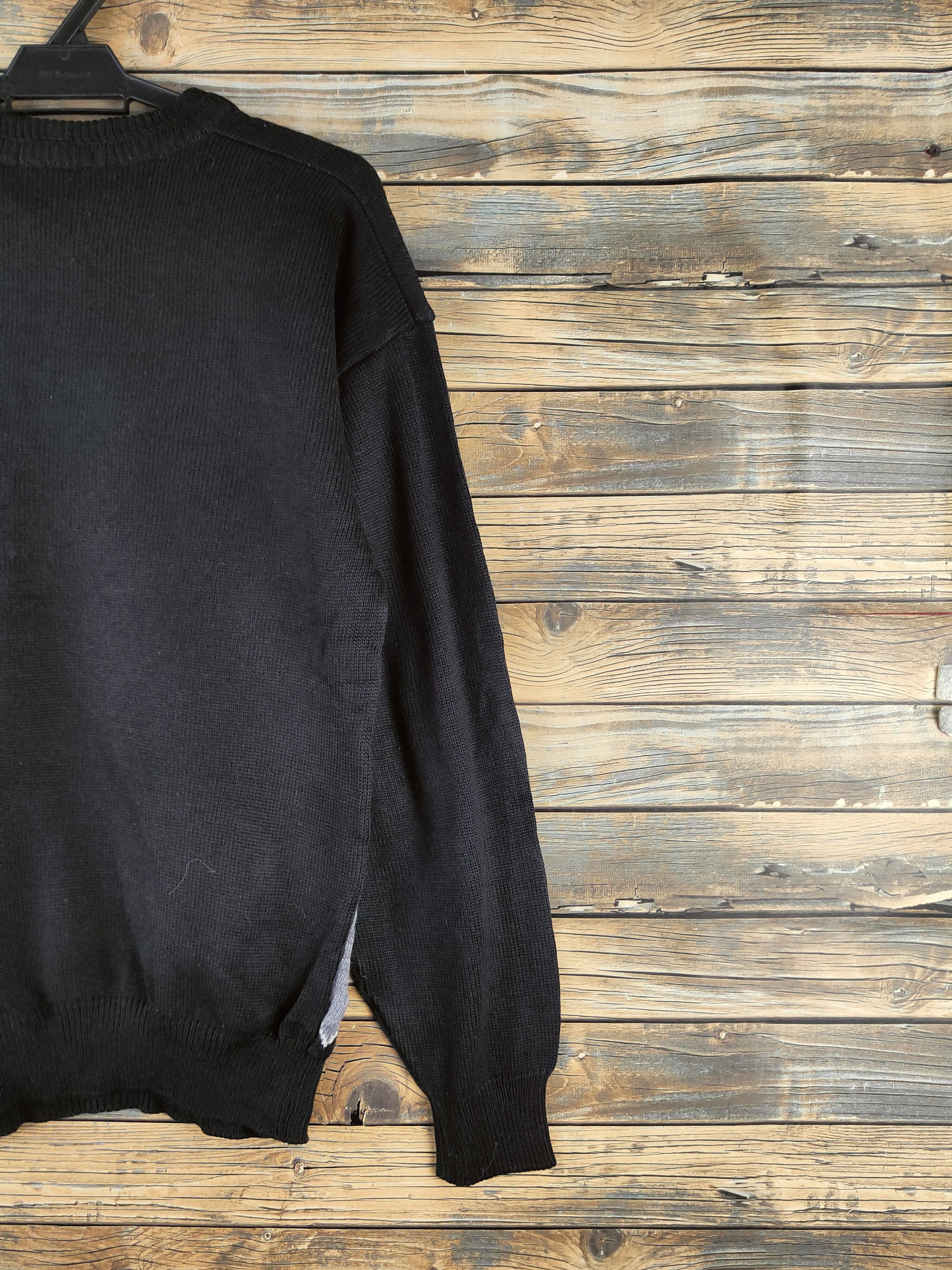 Japanese Brand DL Cross Keys Black Knitwear Sweatshirts #46-950 Size US L / EU 52-54 / 3 - 9 Thumbnail