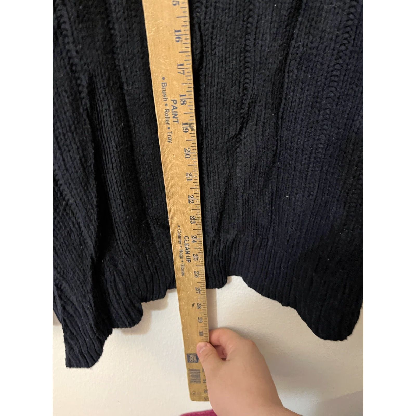 Express VINTAGE Express Oversized Sweater - Black - Women’s Size M - Cozy Knit Pullover Size M / US 6-8 / IT 42-44 - 4 Thumbnail