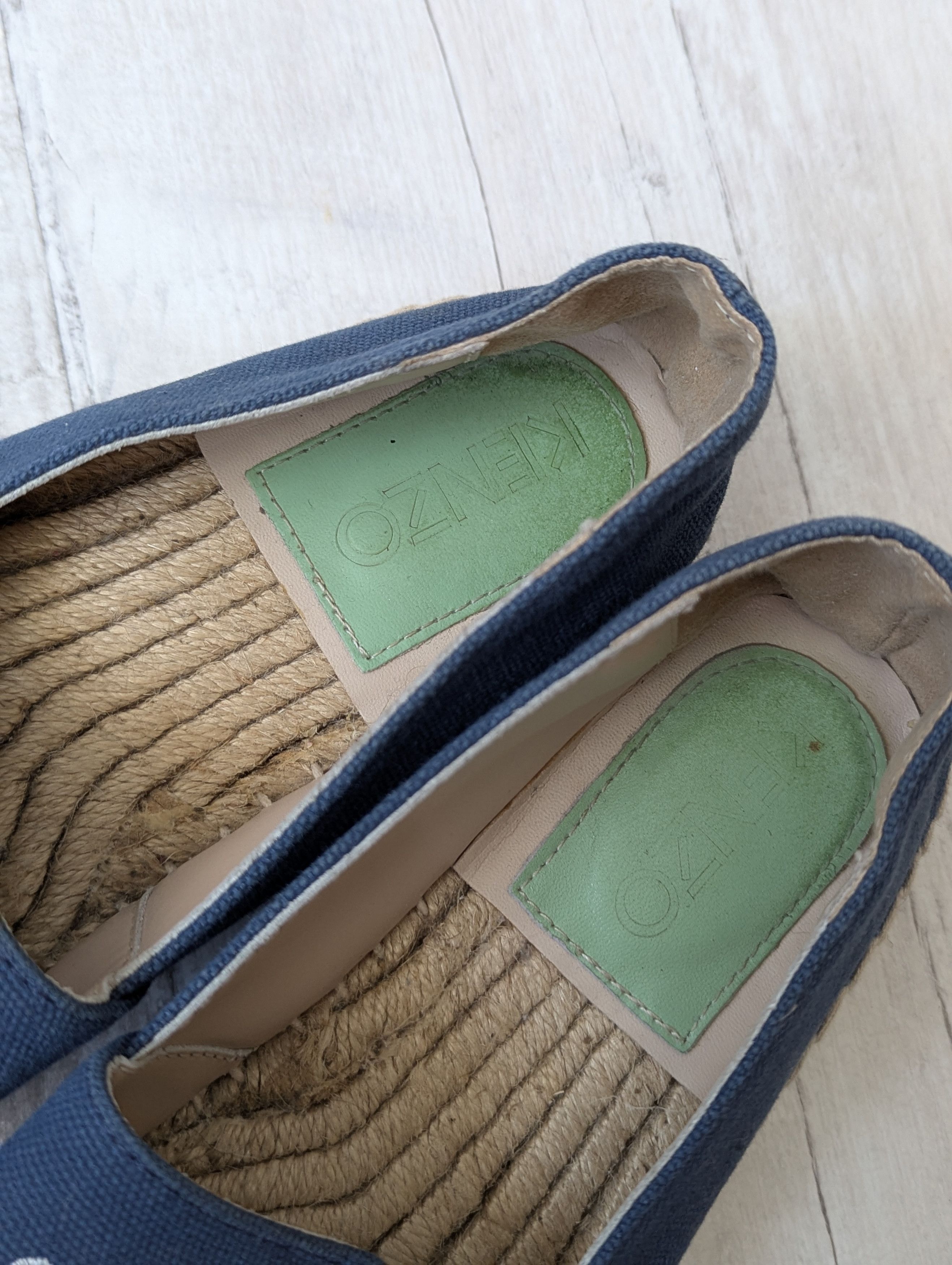 Kenzo Kenzo espadrilles blue tiger embroidery size EU 36 Size US 5 / IT 35 - 2 Thumbnail