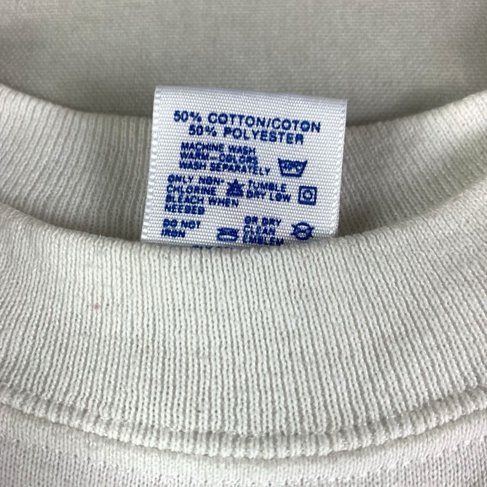 Hanes VINTAGE Hanes Seize The Day Sweatshirt Adult Large White Crewneck 90s Made in usa Size L / US 10 / IT 46 - 2 Thumbnail