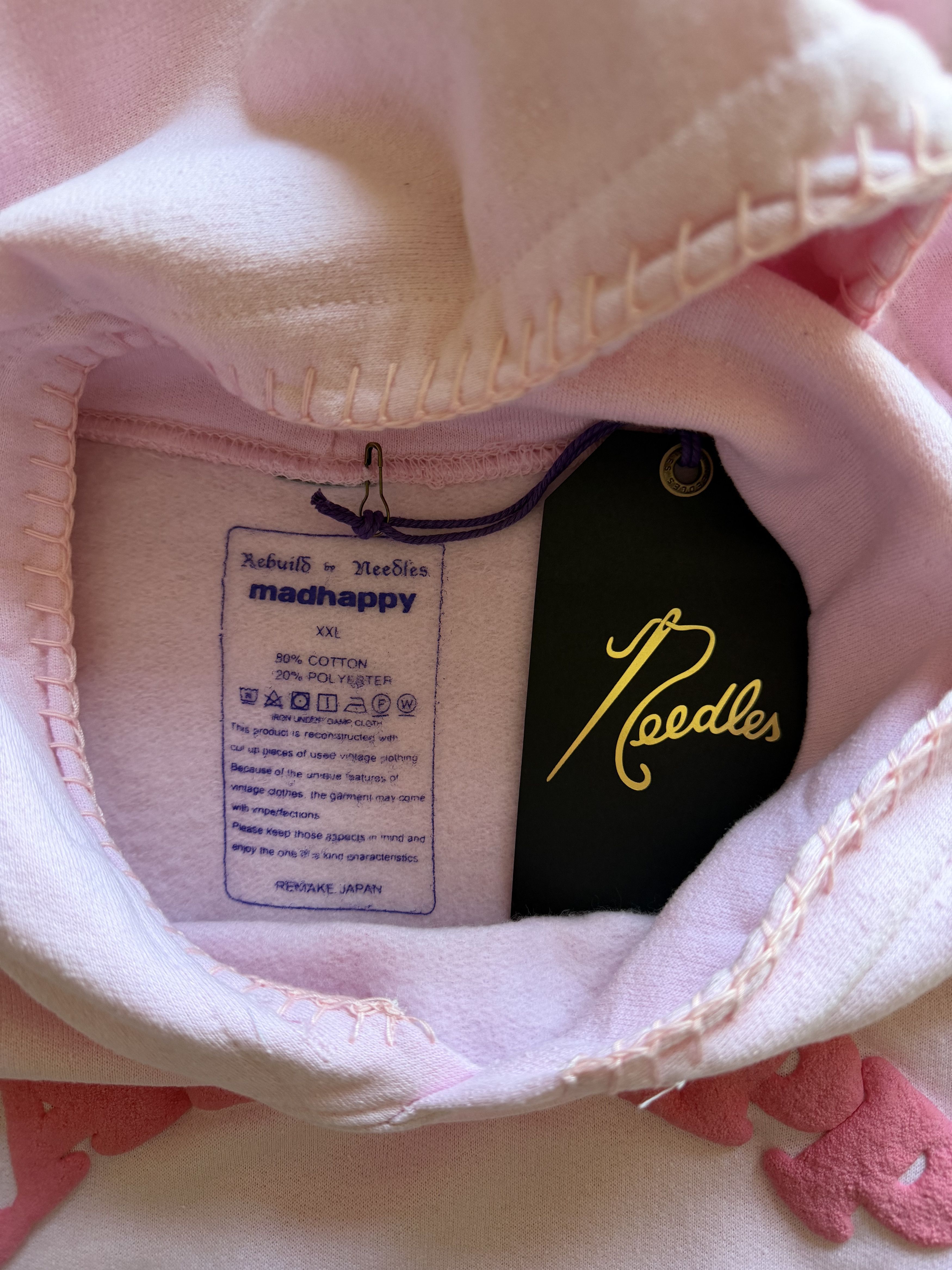 Needles Needles Madhappy 5 Cuts Cooper Hoodie in Pink Size US XXL / EU 58 / 5 - 7 Thumbnail