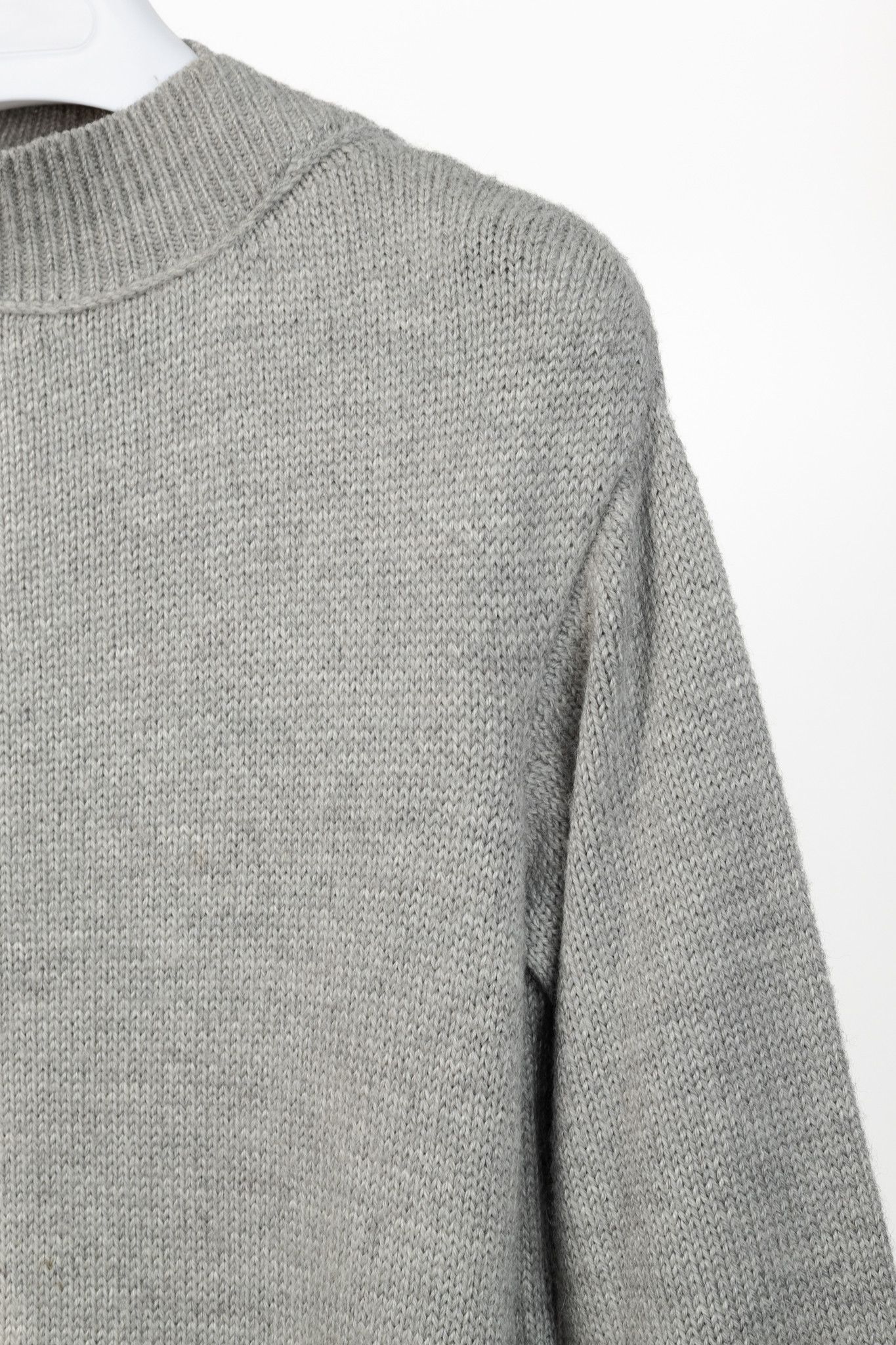 Marie Saint Pierre Marie Saint Pierre Grey Alpaca & Silk High-Neck Sweater Size S / US 4 / IT 40 - 5 Thumbnail