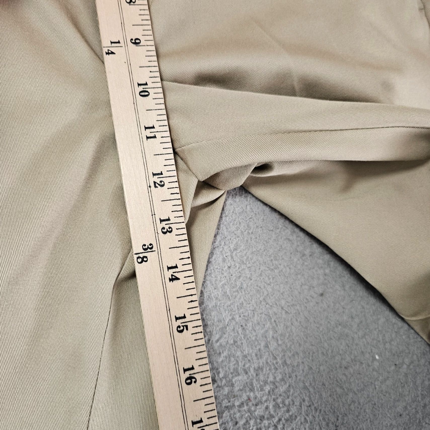 Haggar Haggar Dress Pants Mens 32x32 Khaki Classic Fit Flat Front Comfort Khaki Cotton Size US 32 / EU 48 - 3 Thumbnail