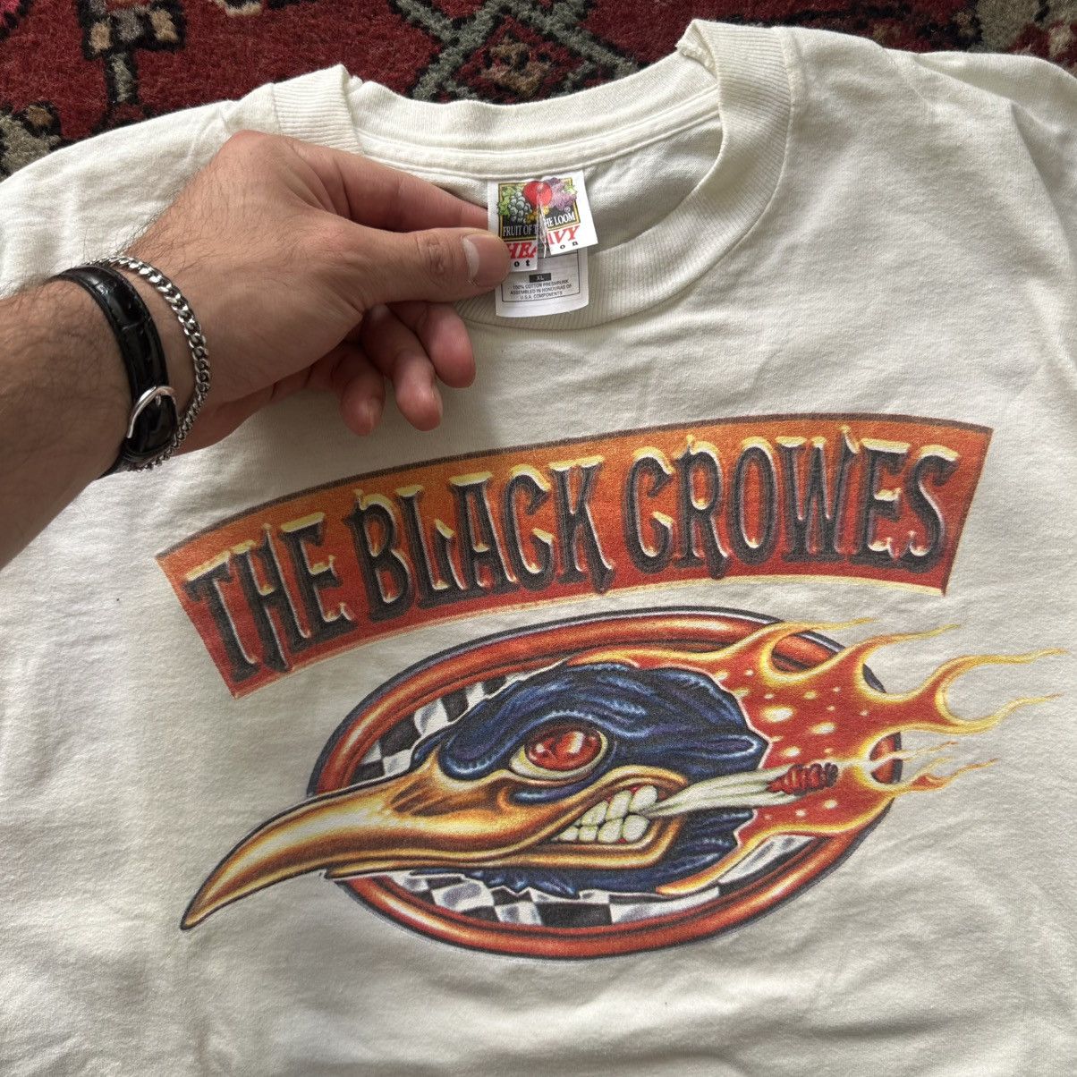 Vintage Vintage The Black Crowes Long Sleeve Tour Tee 90s Band Tee Size US XL / EU 56 / 4 - 3 Thumbnail