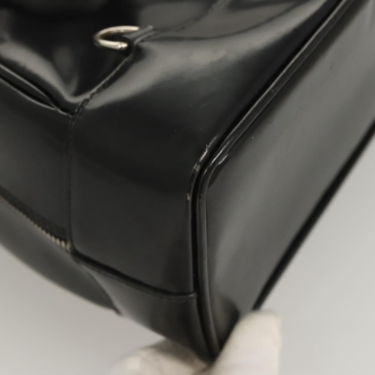 Gucci GUCCI Bamboo Shoulder Bag Enamel Black Silver 003 3444 003 Size ONE SIZE - 10 Thumbnail