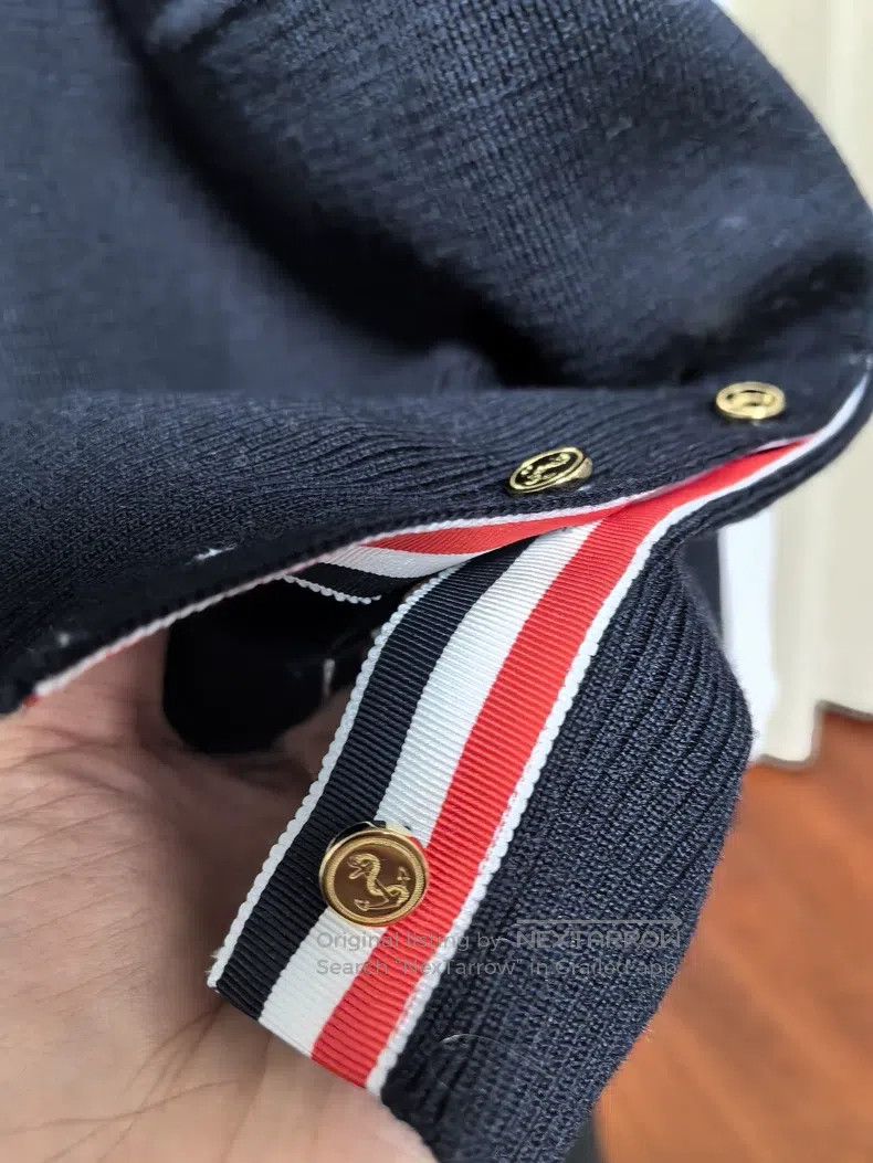 Thom Browne Thom Browne Gold Button Cardigan Size M / US 6-8 / IT 42-44 - 6 Thumbnail