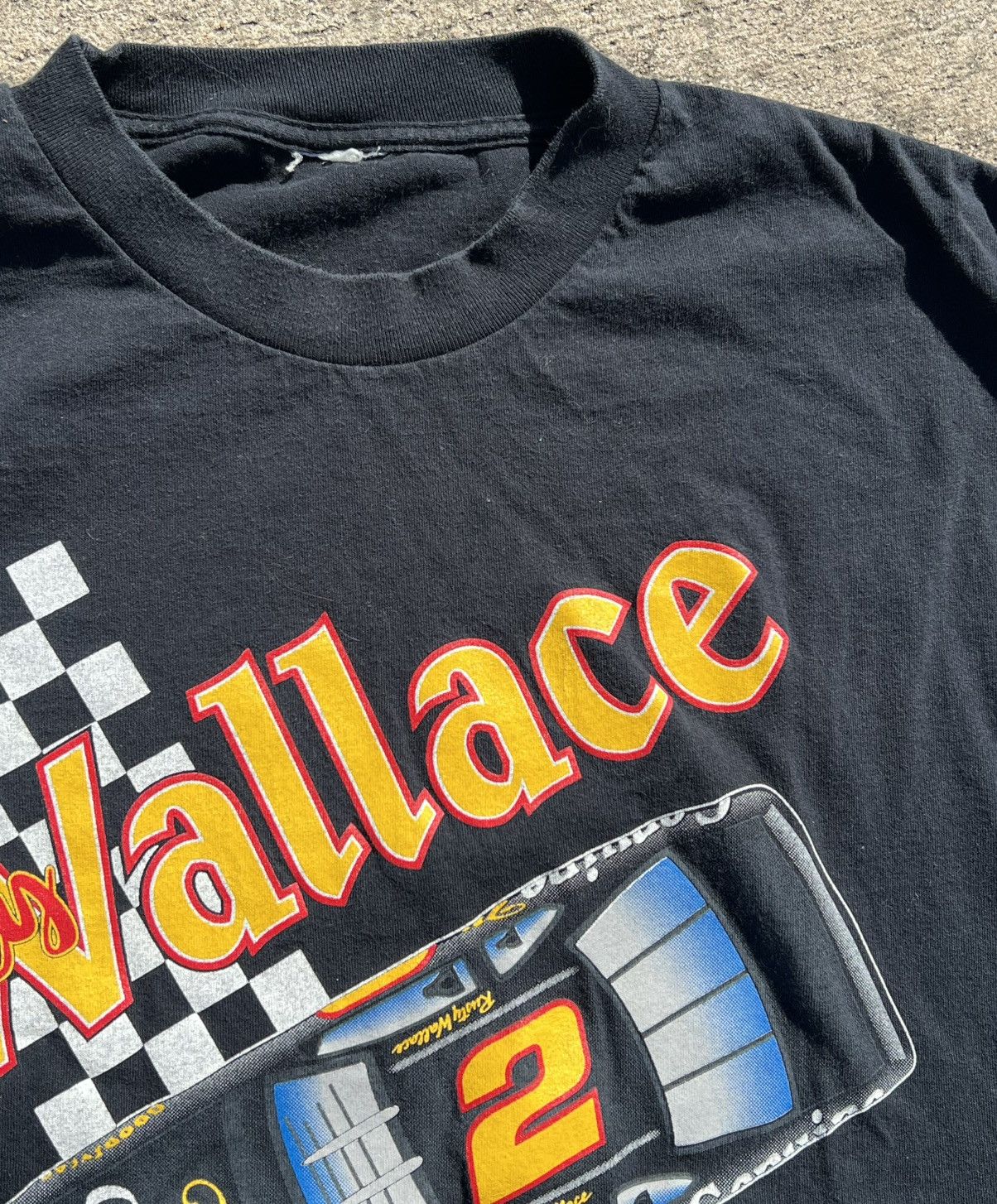 Vintage Vintage Rusty Wallace Racing T Shirt Size US L / EU 52-54 / 3 - 3 Thumbnail