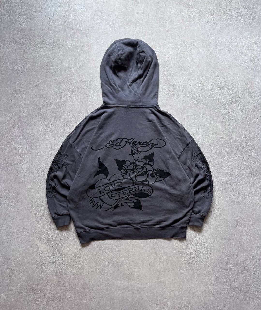 Other Vintage Ed Hardy Boxy Y2K Hoodie Rare S Size US S / EU 44-46 / 1 - 1 Thumbnail