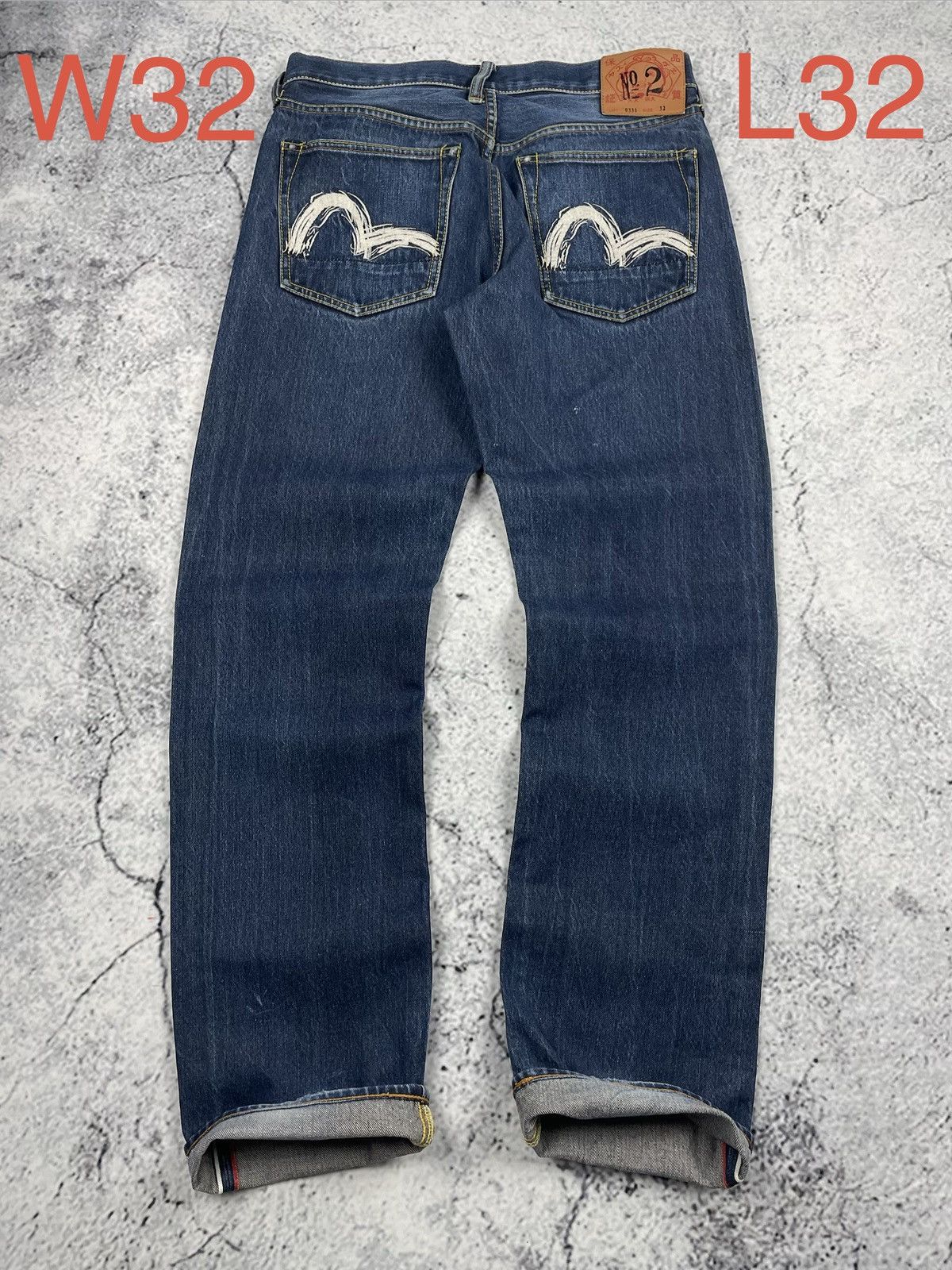 Evisu Evisu 033 W32L32 Swag Drip OG Straight fit selvedge premium Size US 32 / EU 48 - 1 Thumbnail