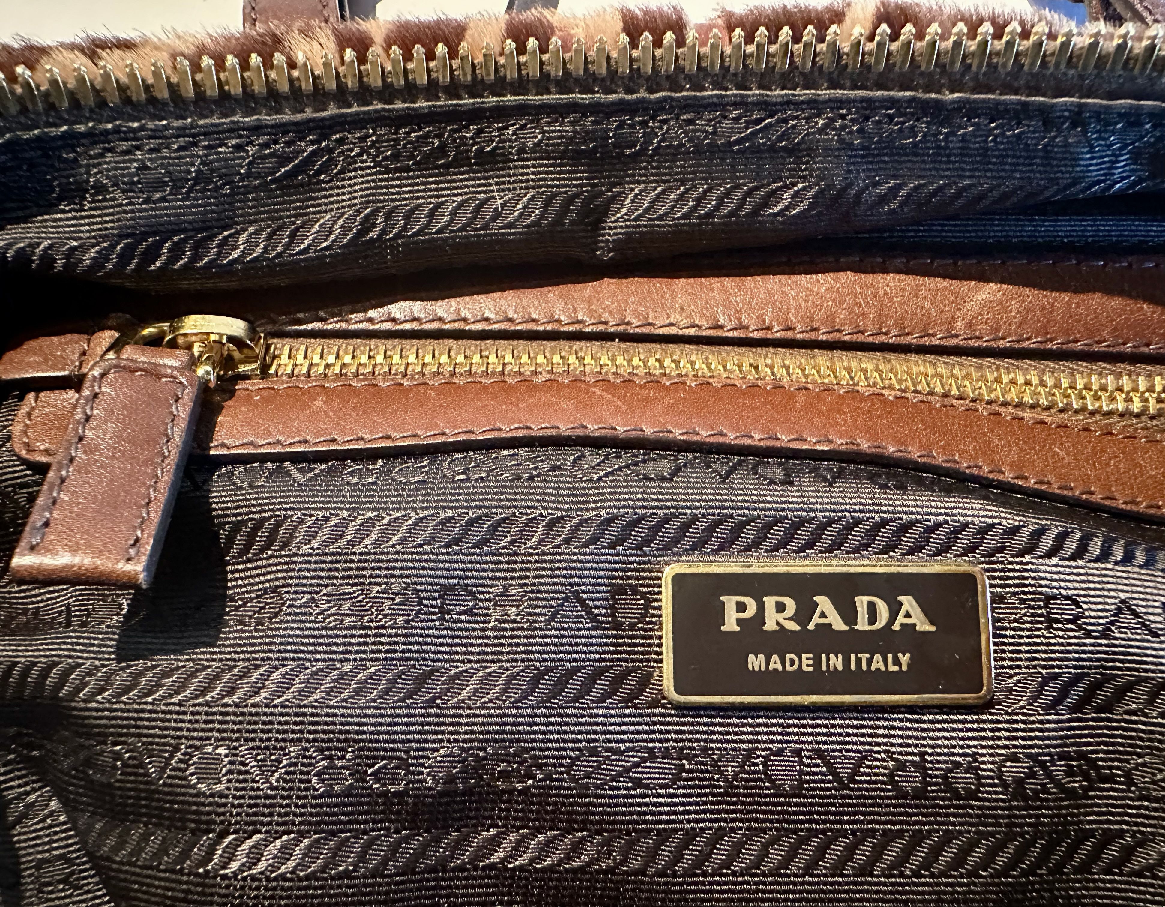 Prada Prada Calf Fur Shoulder Bag Size ONE SIZE - 7 Thumbnail