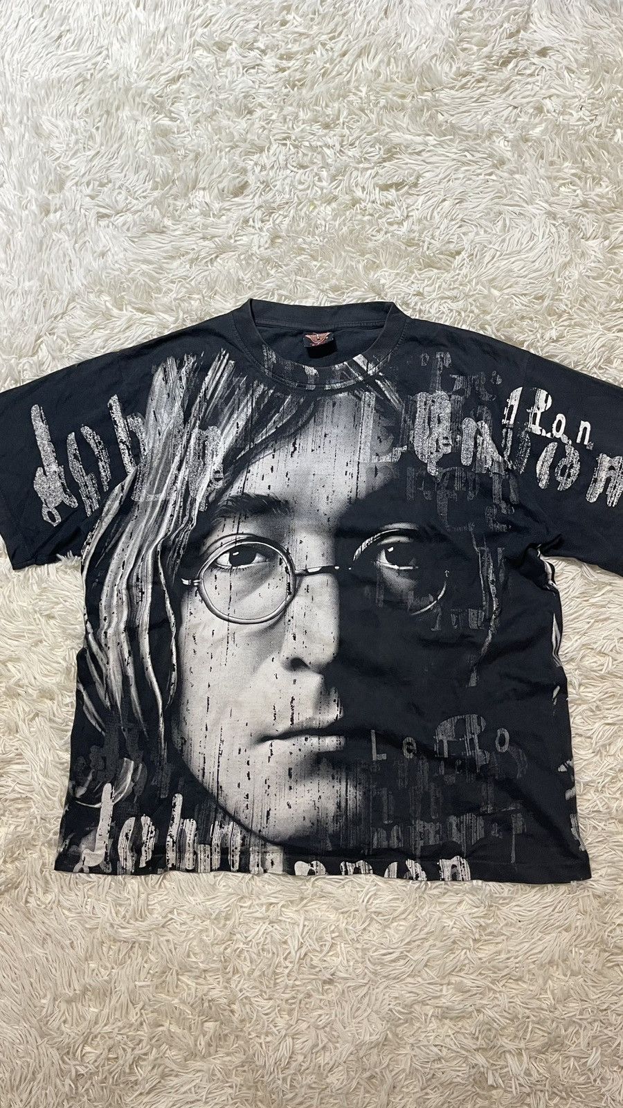 Band Tees Vtg John Lennon Over Print 90s Single Stitch Size US L / EU 52-54 / 3 - 1 Thumbnail