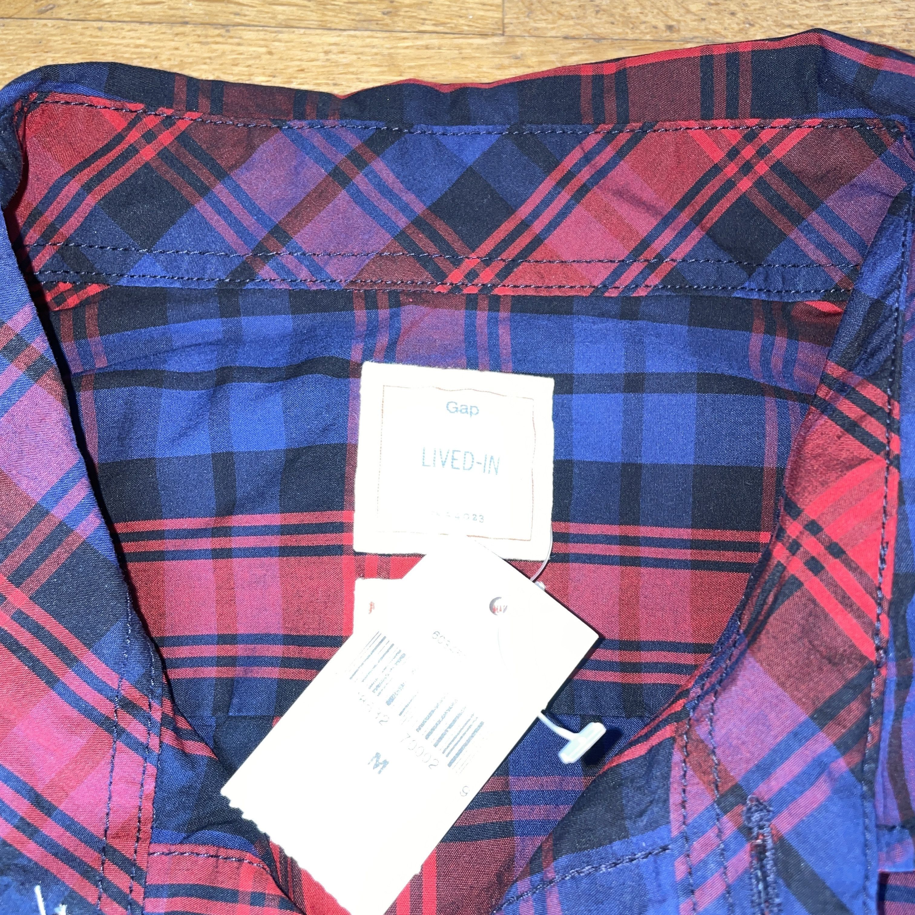 Gap Gap Men's Fashionable Shirt Check Cotton Size m-new-labels Size US M / EU 48-50 / 2 - 2 Thumbnail