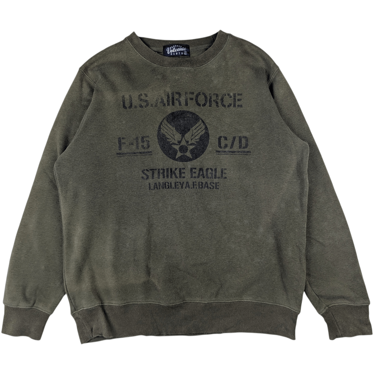 Vintage Vintage 90's US Air Force Military Army Sweatshirts Size US L / EU 52-54 / 3 - 3 Thumbnail