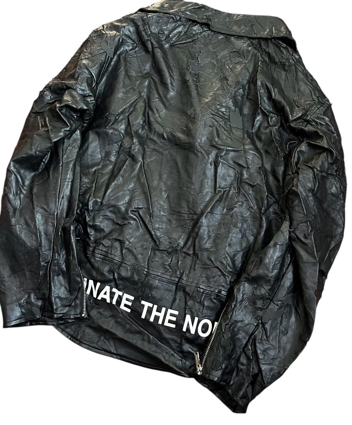 Undercover Undercover x GU eliminate the noise trashed biker jacket Size US M / EU 48-50 / 2 - 7 Thumbnail
